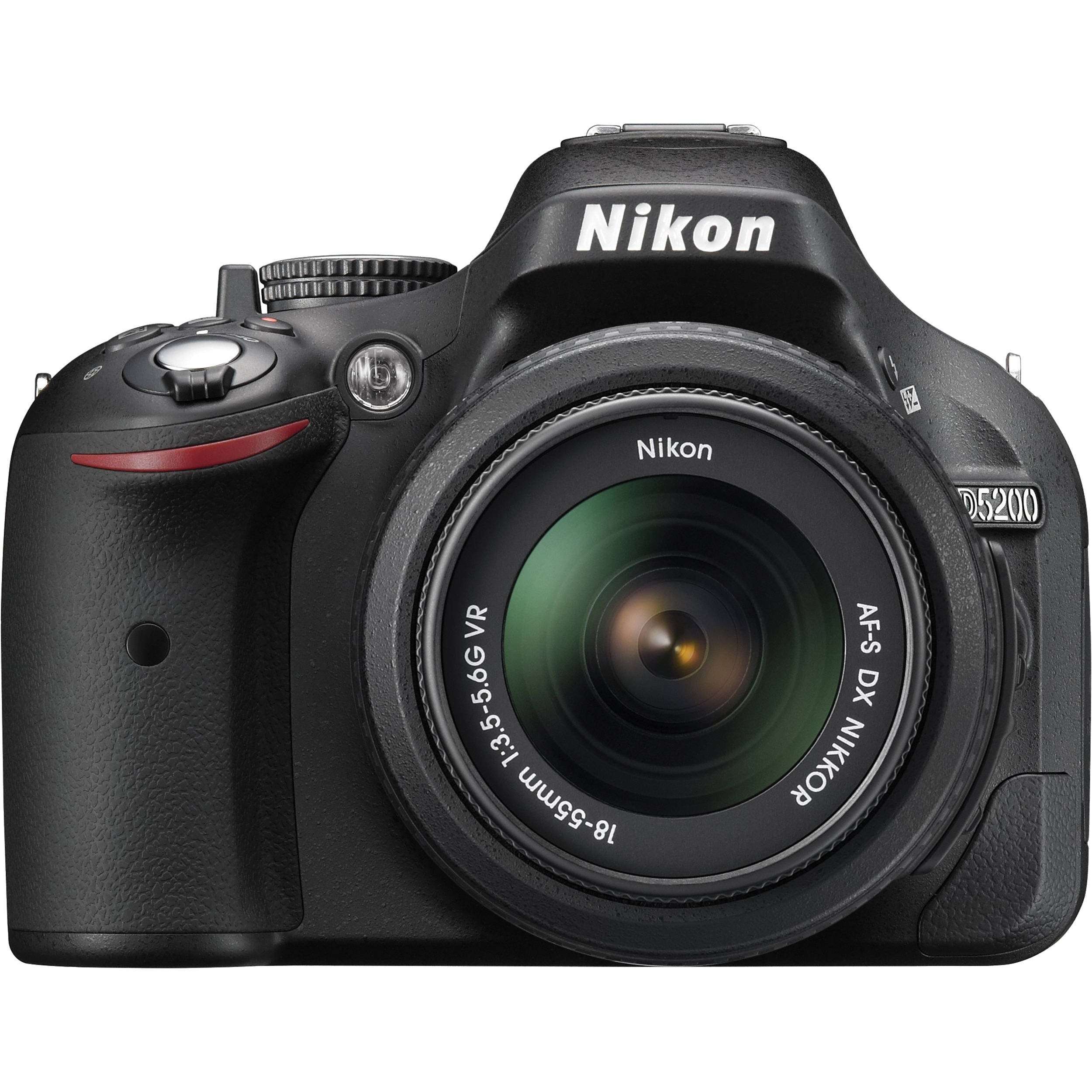 Nikon D5200 24.1 MP CMOS Digital SLR with 18-55mm f/3.5-5.6 AF-S DX VR NIKKOR Zoom Lens (Black) (Discontinued by Manufacturer) 1