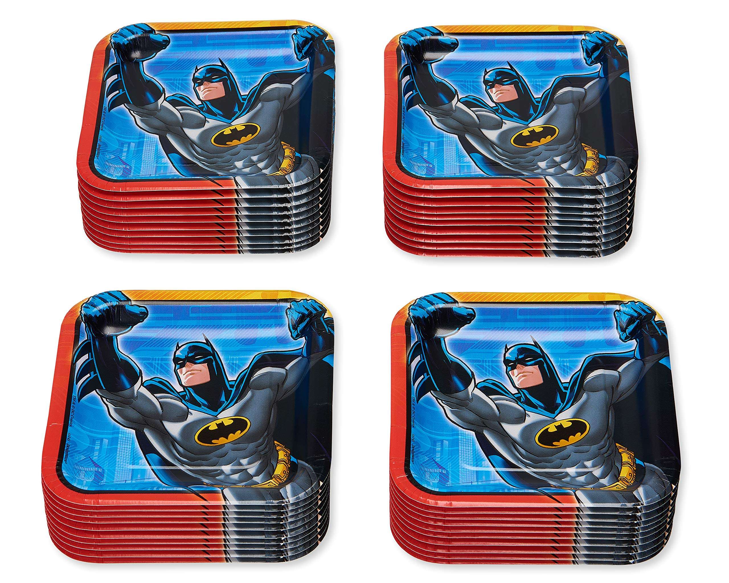 American Greetings Batman Party Supplies, Paper Dessert Plates (40-Count) 2