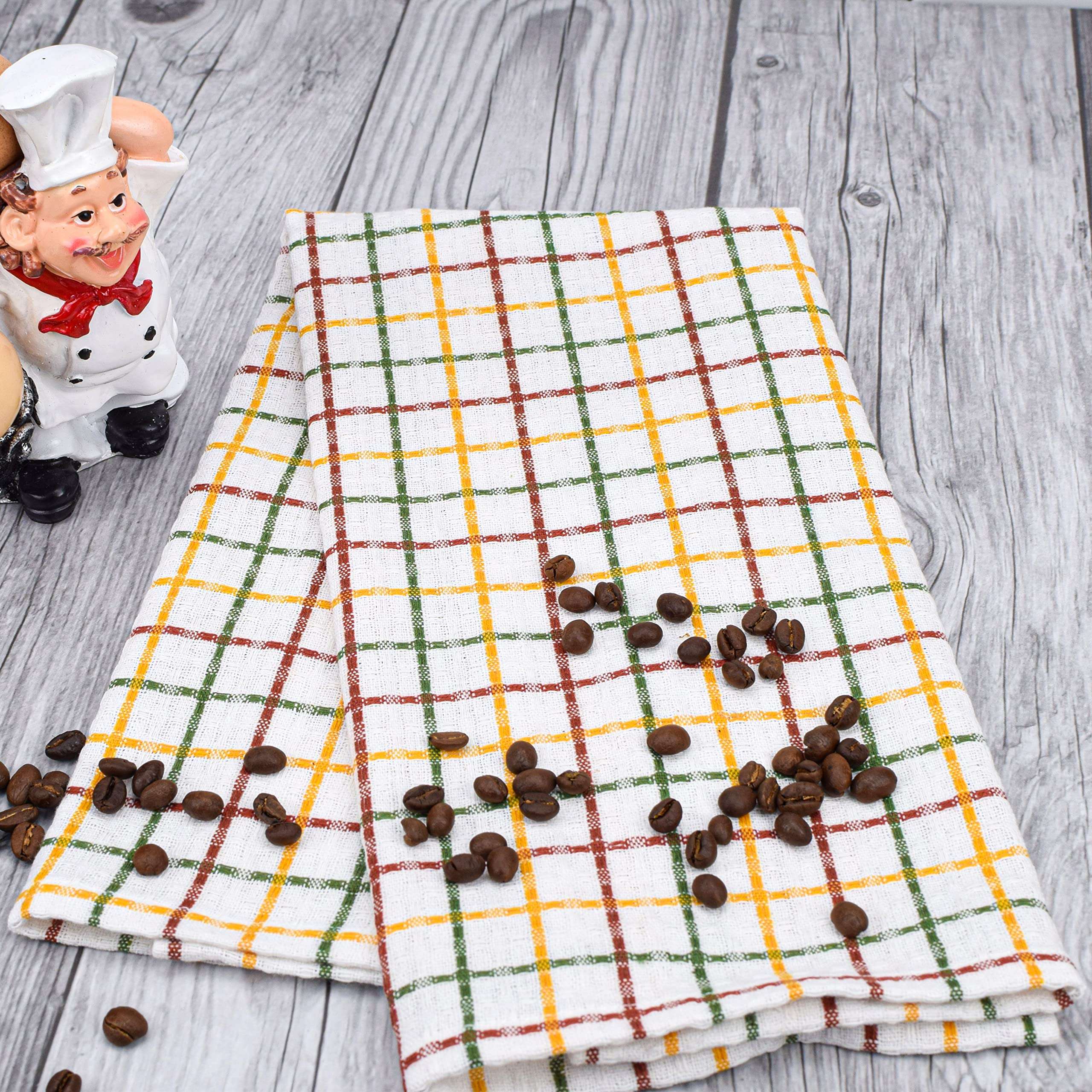 Sami Studios Kitchen Cleaning Napkinl Super Value Pack 100% Pure Cotton Napkin Soft Absorbent Hand Napkin, Daily Use Face Napkin, Large Size 40 x 60 cm, Morocco Check (Set of 3 Pcs) 4