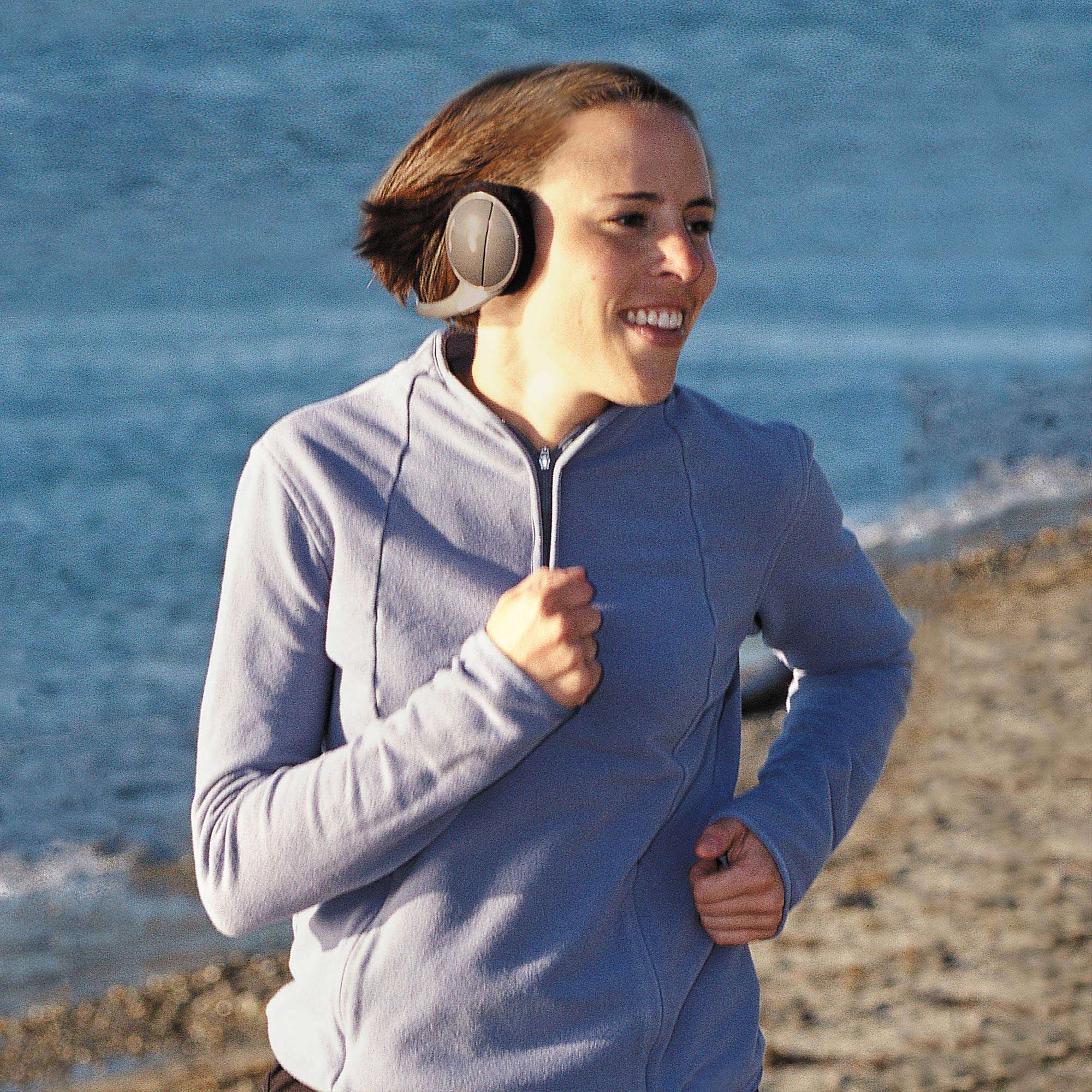 Polar Fusion SoundFlips. Acoustic, Tri-Season Ear Warmers Featuring Stereo Headphones and Warm Fleece for Running, Walking, Skiing and Cycling. Compare to 180s Ear Muffs. 4
