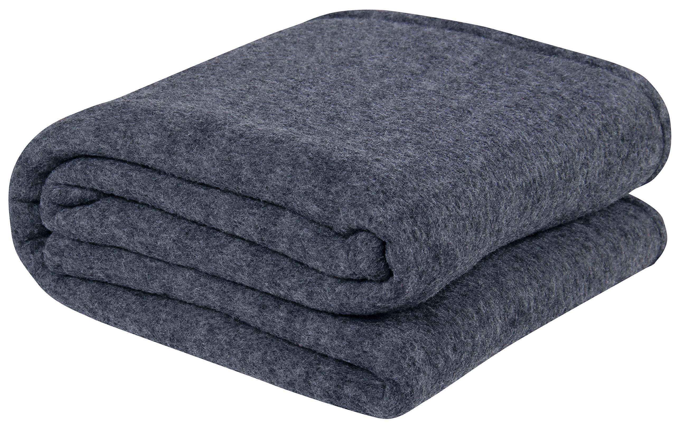 VAS COLLECTION® 3000 TC Woolen Blanket Warm and Super Soft Heavy Weight Single Bed Blankets for Heavy Winter (Silver & Grey,90X60 inches,1.4KG) (Skin Friendly) 1