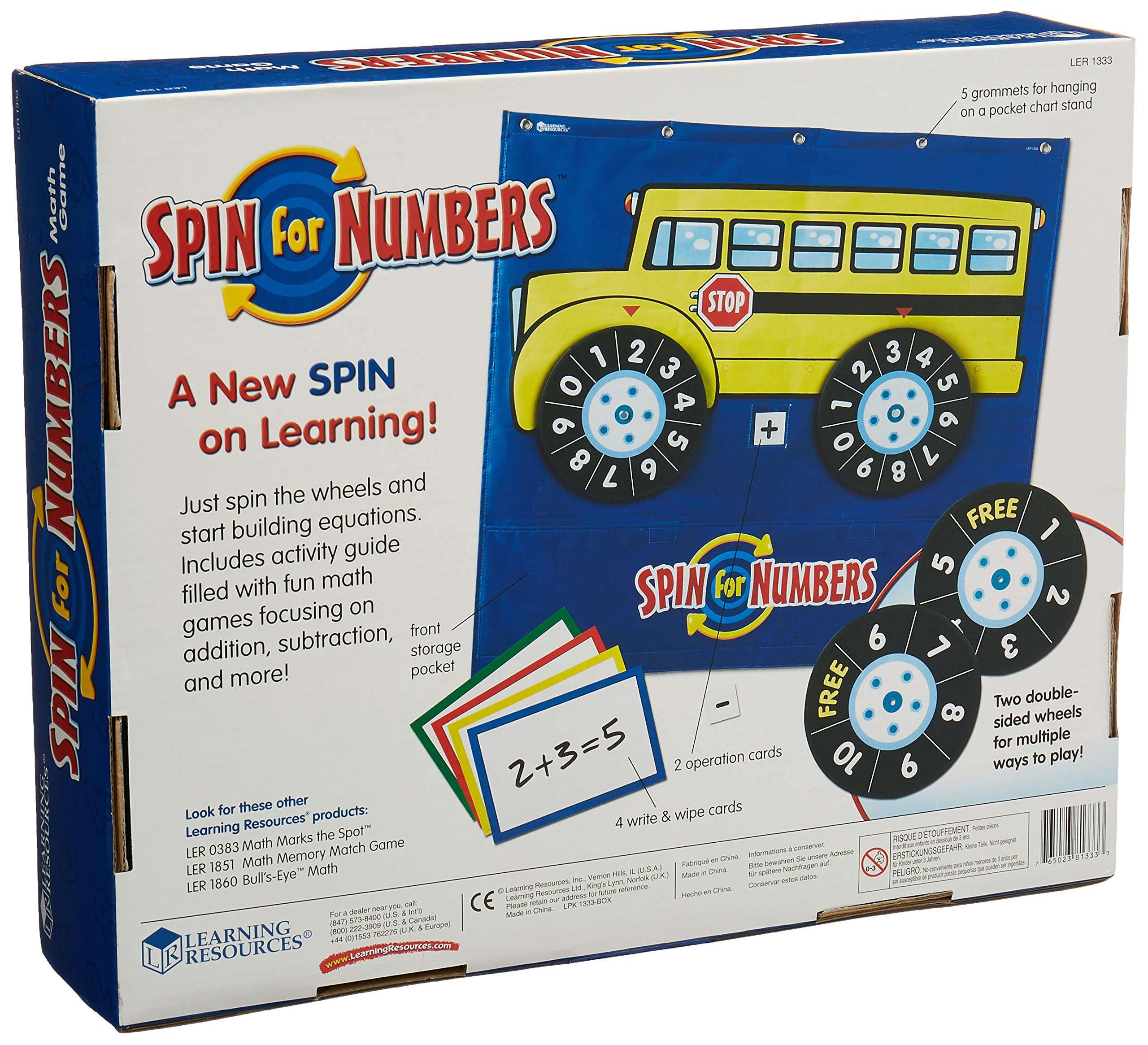 Learning Resources Spin for Numbers Wheel Game 2