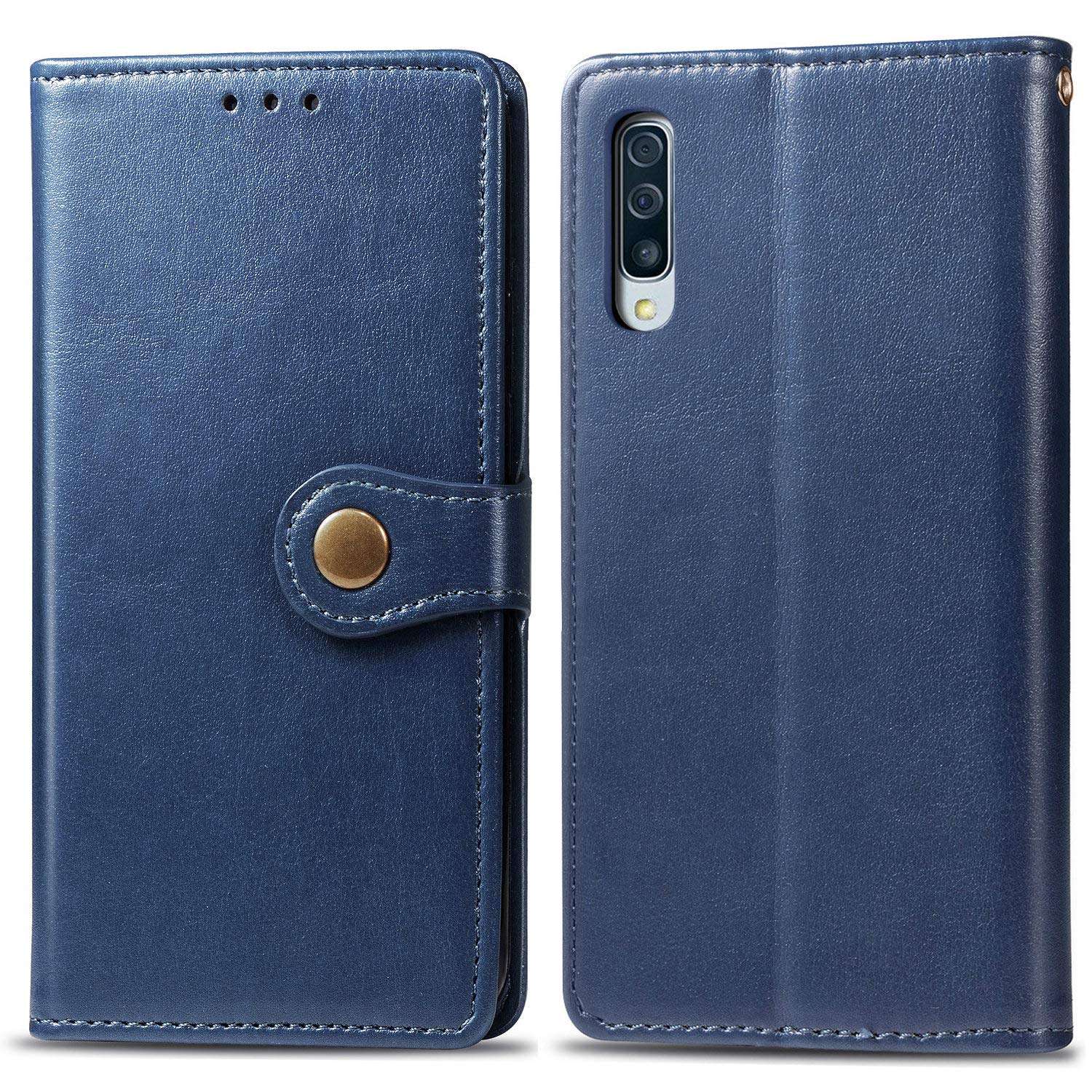 Design for Samsung Galaxy A70/A70s Wallet Case with Credit Card Holder Slot PU Leather Phone Cases Stand Kickstand Folio Flip Protective Cover for Samsunga70 Galaxya70s A 70 70A Women Men Girls Blue 1