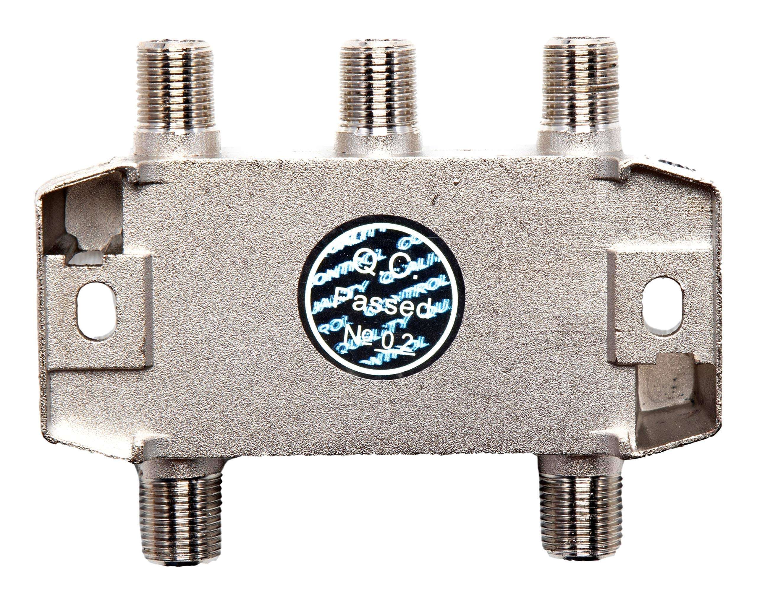 BAMF 4-Way Coax Cable Splitter Bi-Directional MoCA 5-2300MHz 4