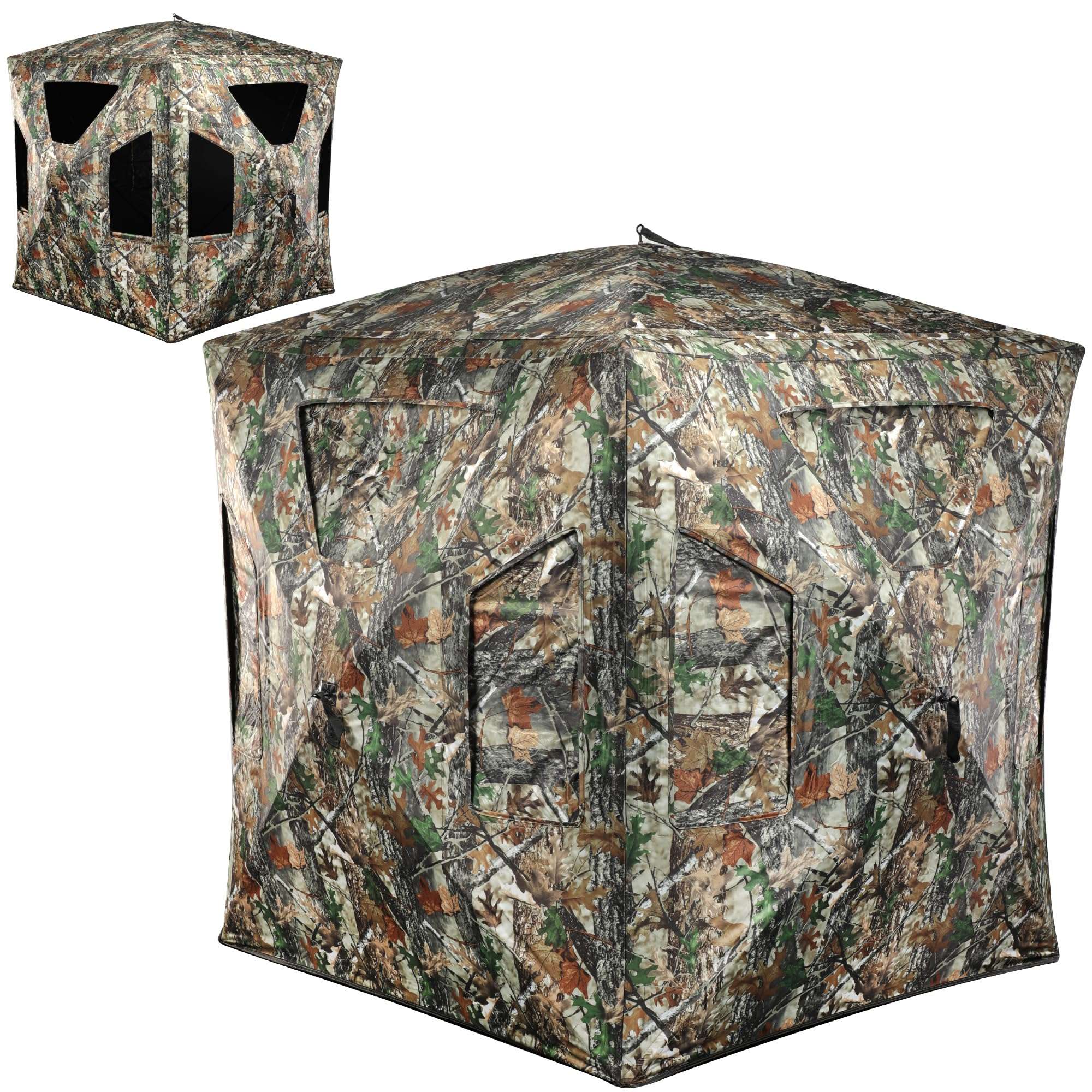 Lenotos Hunting Blind, 2-3 Person Pop Up Ground Blind with Carrying Bag, Portable Resilient Hunting Tent(A-1014) 1