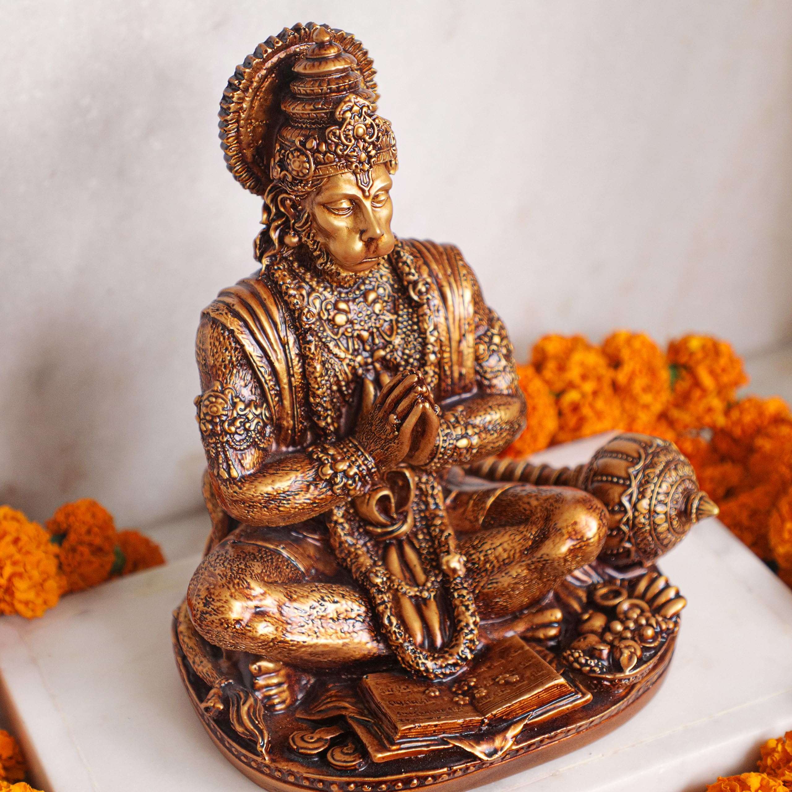 Artarium Hanuman | Hanuman murti | Hanuman Idol Car Dashboard | Hanuman Ji Car Dashboard | Car Dashboard Idol | Murti Statue for Gift (4.33 Inch) 3