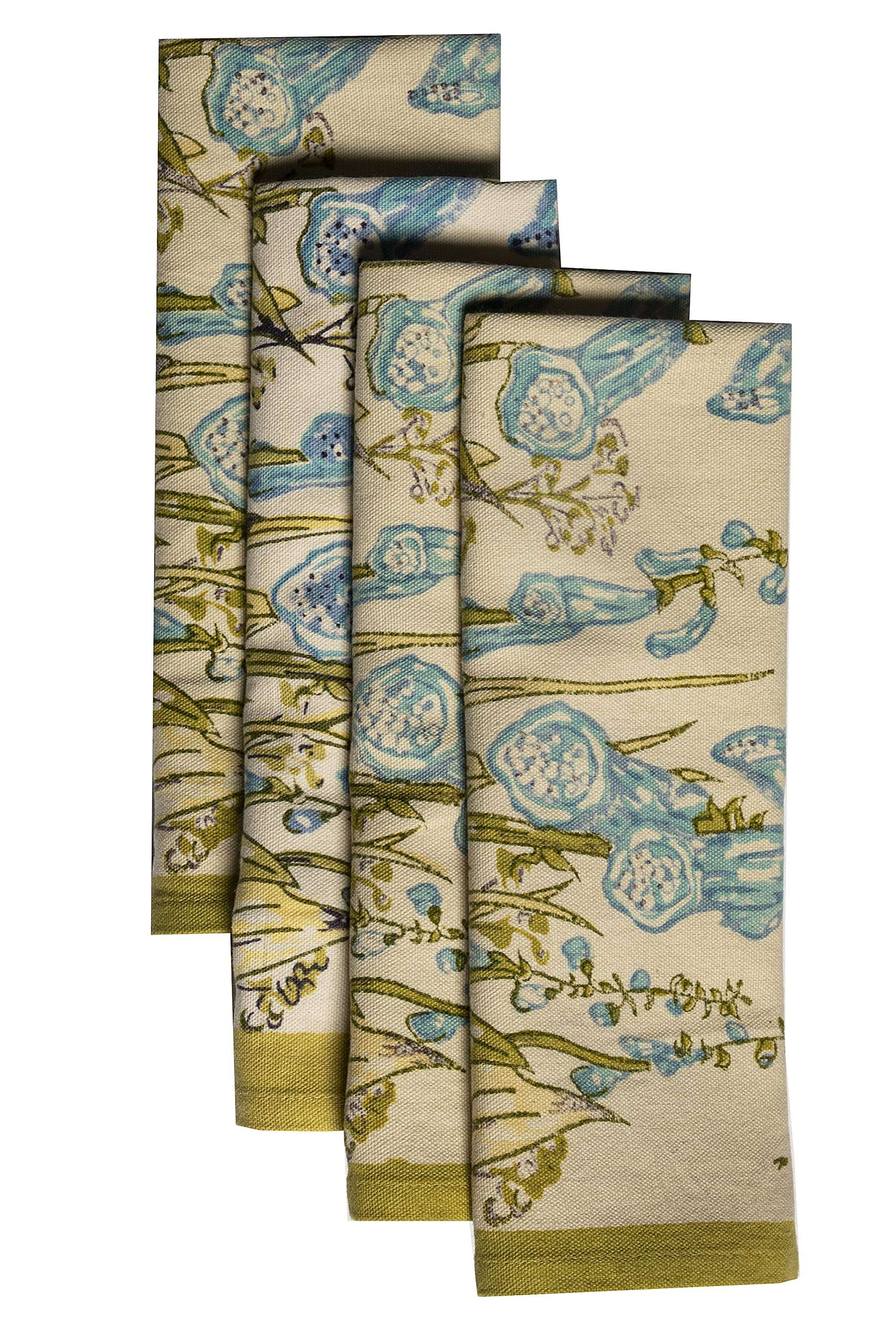 CONTRAST LIVING KIRSHONA Hand Block Printed Kitchen Towel/Dish Towel/Hand Towel Multi Color Set of 3 Pcs 5