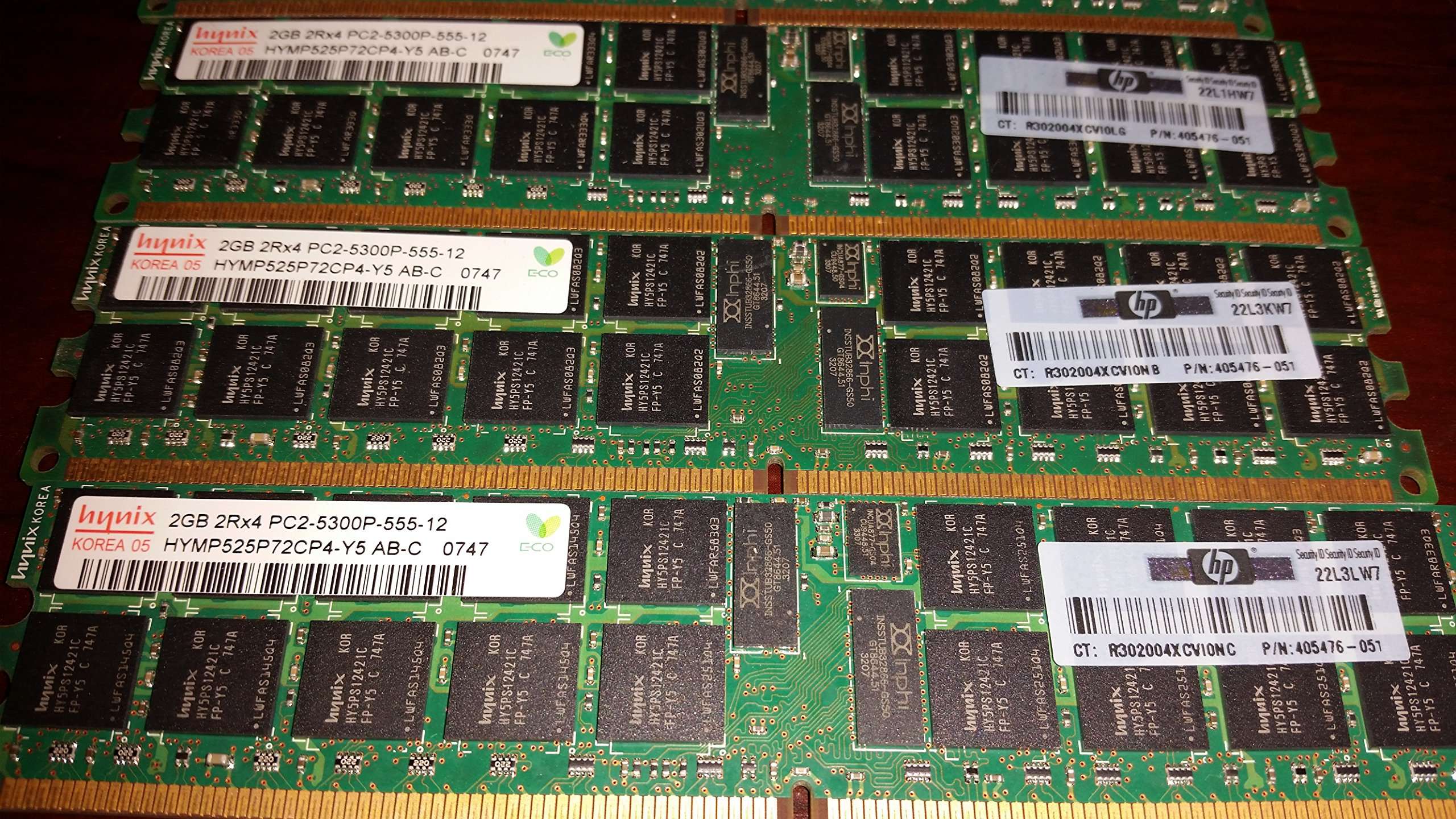 HYNIX HYMP525P72CP4-Y5 2GB Server DIMM DDR2 PC5300(667) REG ECC 1.8v 2RX4 240P 256MX72 128mX4 CL5 8k 2