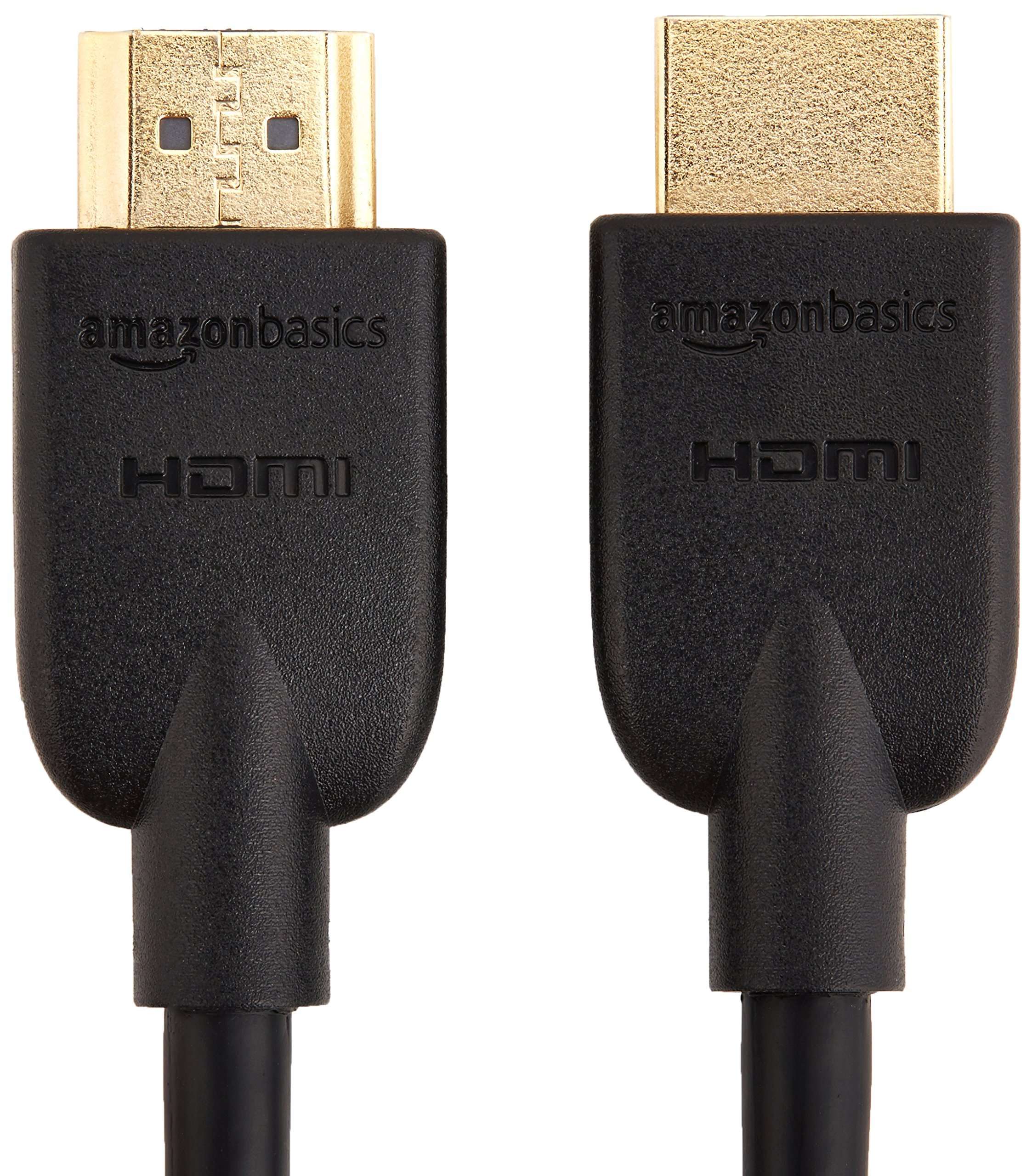 Amazon Basics High-Speed HDMI Cable, 6 Feet (2-Pack),Black & USB 2.0 Cable - A-Male to B-Male for Personal Computer, Printer (Black, 16 Feet, 4.8 Meters) 4