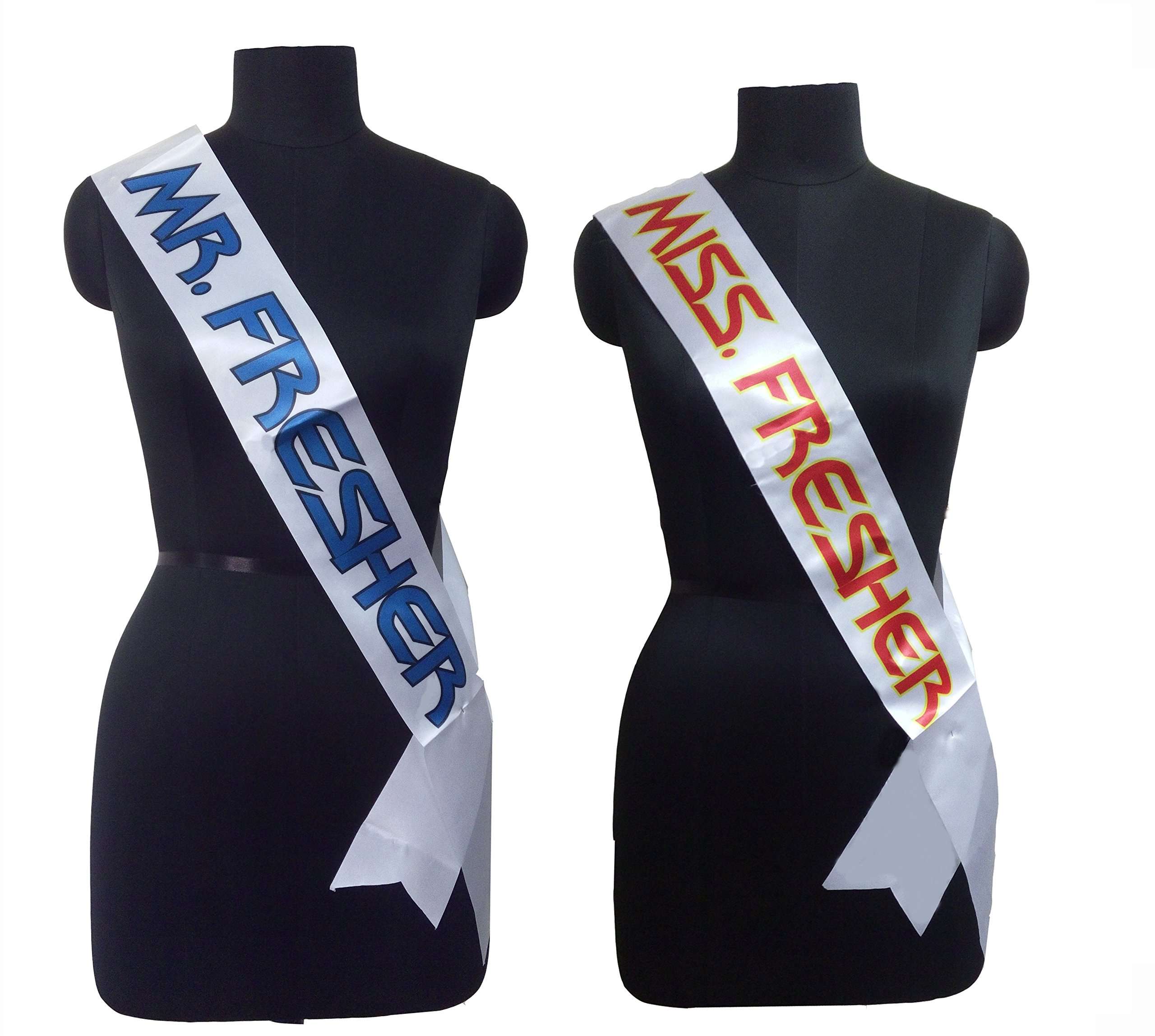 Atpata Funky Freshers Party Sash for The Mr Fresher Miss Fresher Costume Accessory (Fresher Party Combo) 1