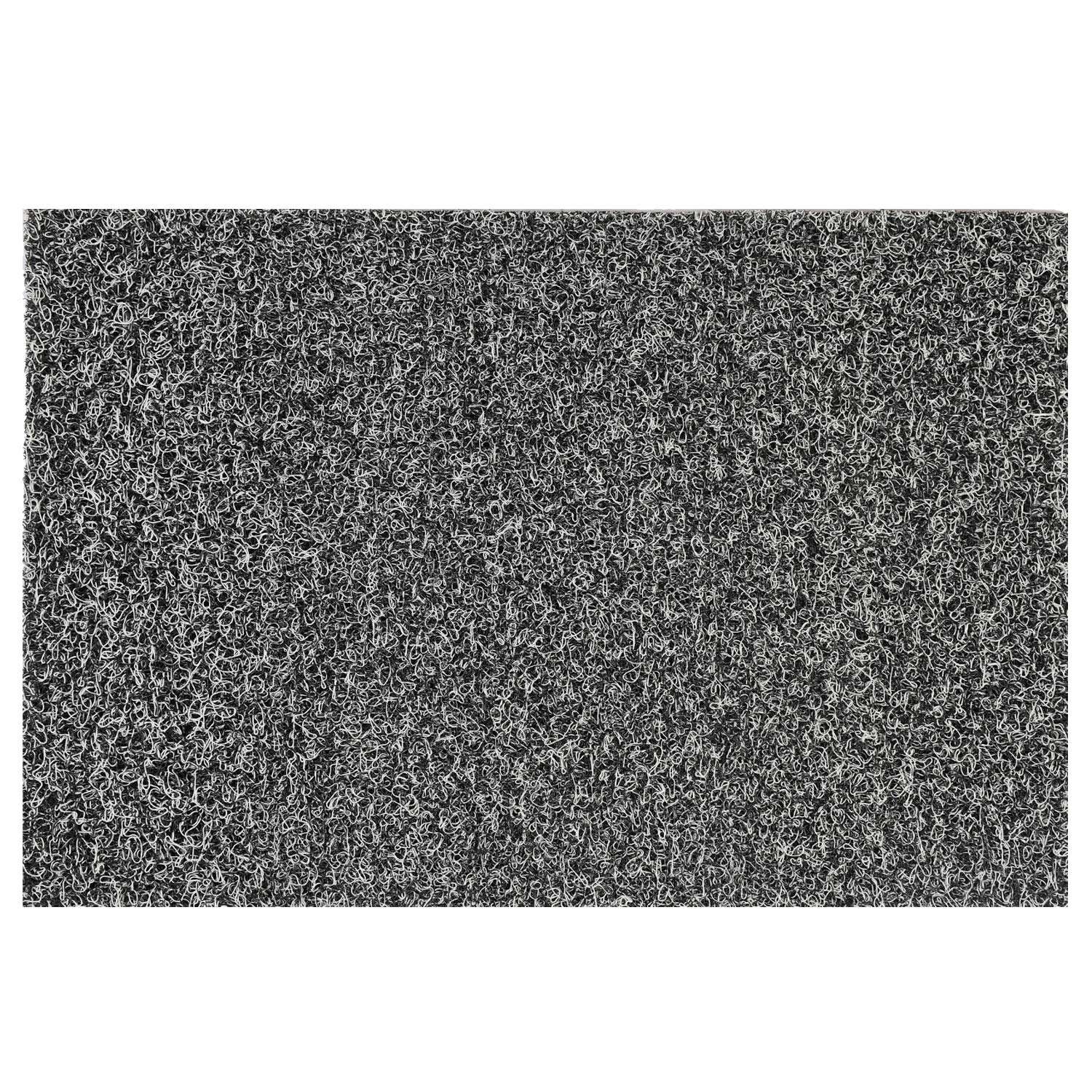 Heart Home Double Shade Thread Rubber Anti Slip 1 Piece Bath Mat 16" x24'' (Black & White) - CTHH6871 3