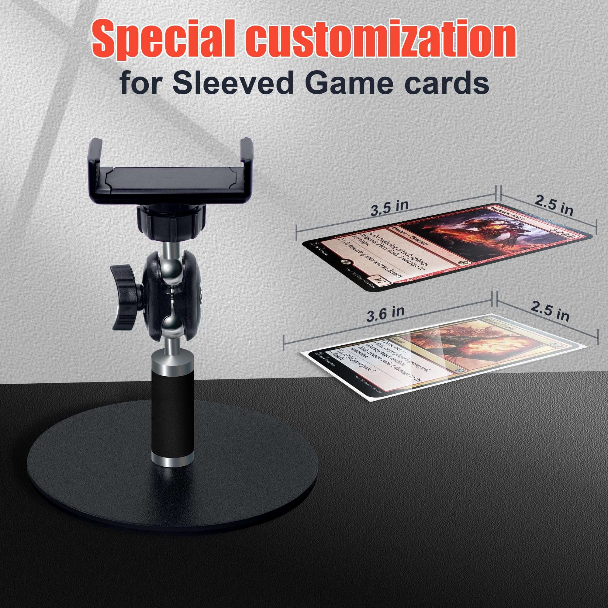 MTG Card Scanner Holder, Card Slinger with Phone Holder and Scanning Pad, Trading Card Scanner Compatible with MTG Card Sleeves for Quick Scanning and Price Verification, Only Available for ManaBox 3