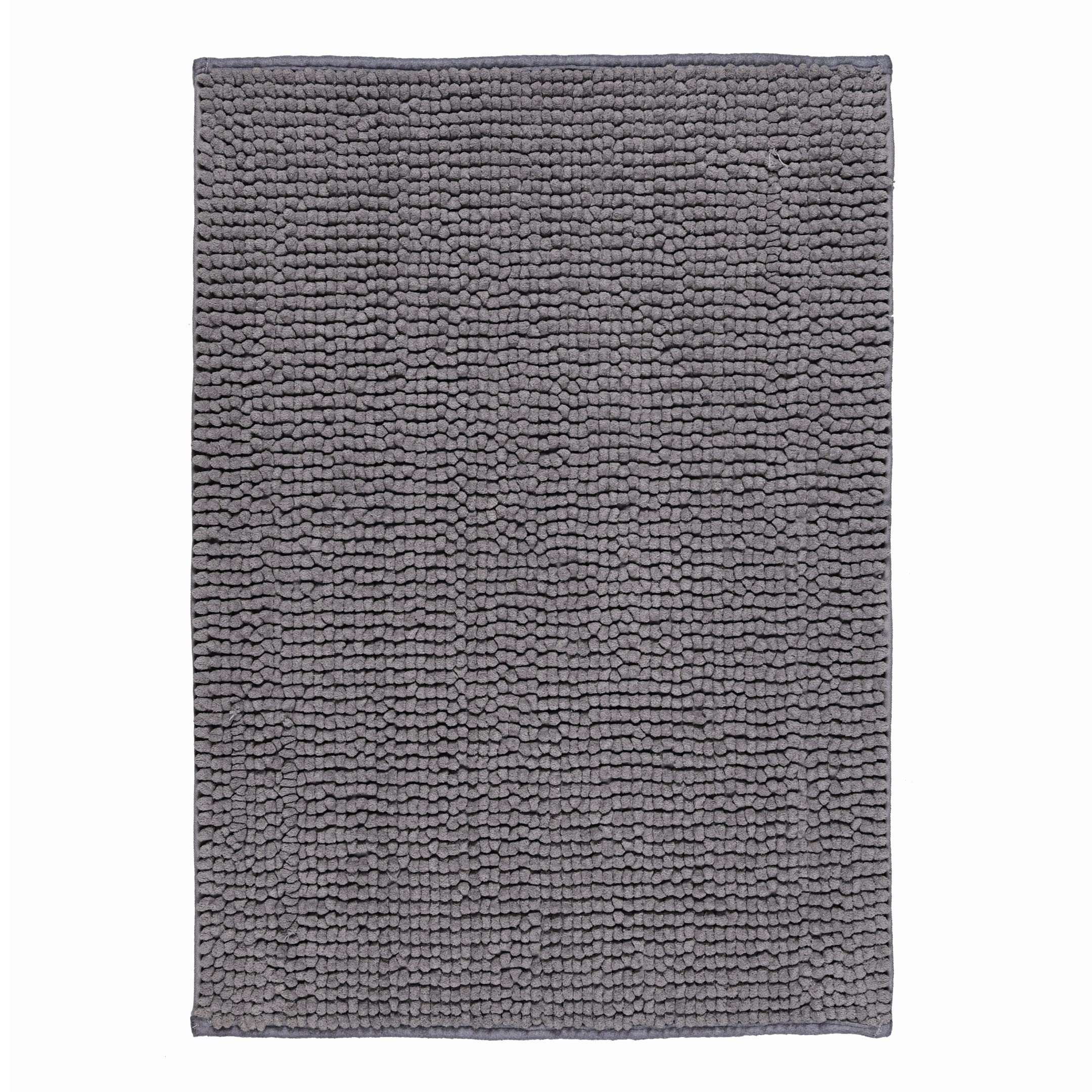 Basics Plush Chenille Bathmat 40x60 cm. by Saral Home(Grey) 3