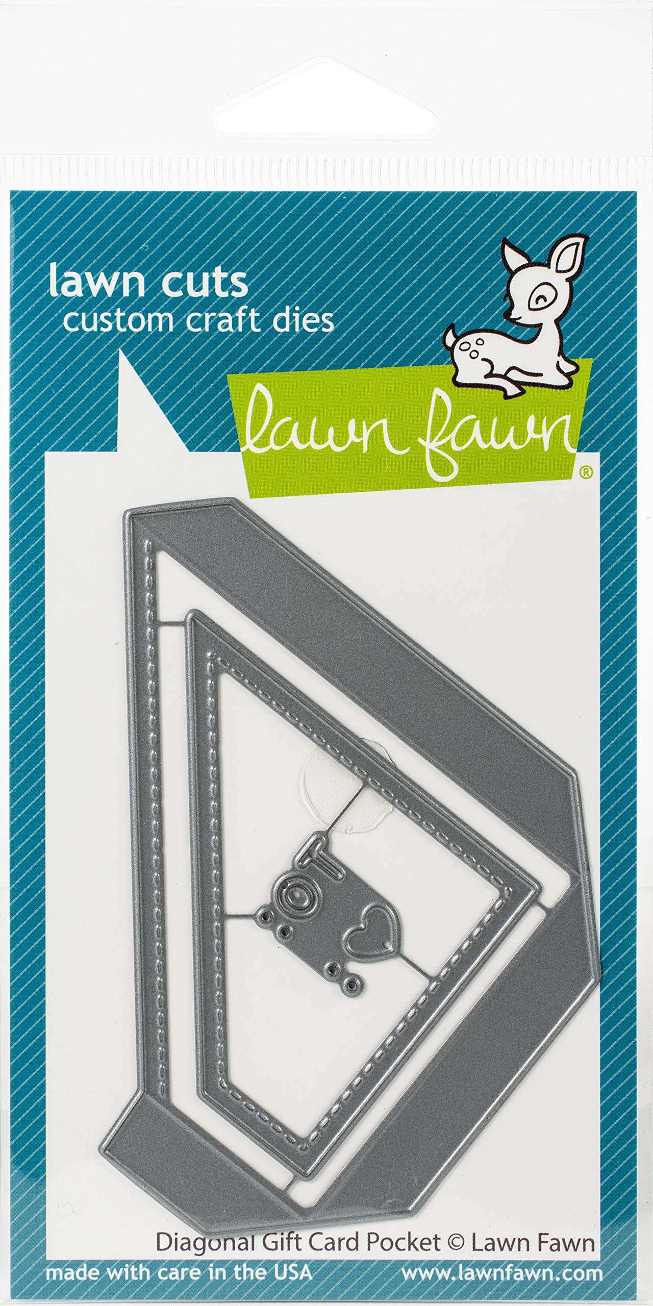 Lawn Fawn Diagonal Gift Card Pocket Interactive Die (LF2045)