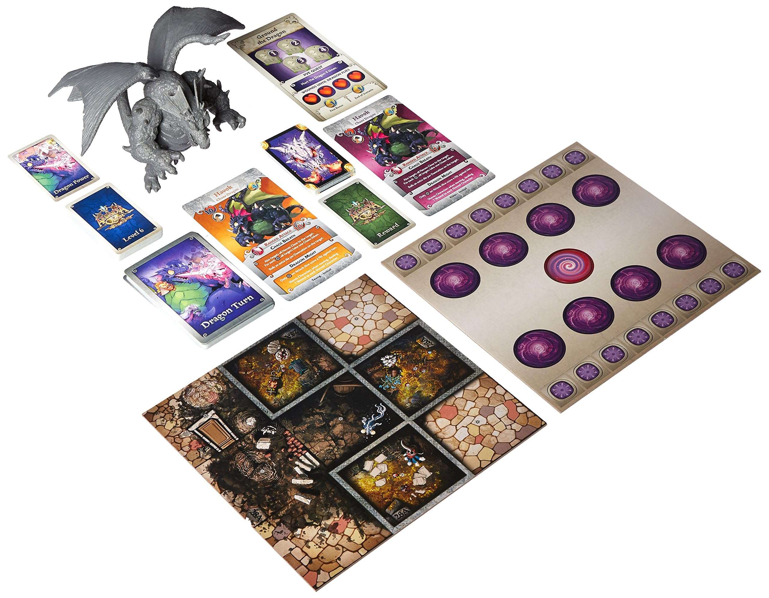 CMON Arcadia Quest Chaos Dragon Board Game Expansion | Strategy Game | Fantasy Adventure Game with Miniatures for Adults and Teens | Ages 14+ | 2-4 Players | Average Playtime 45 Minutes | Made by CMON 2