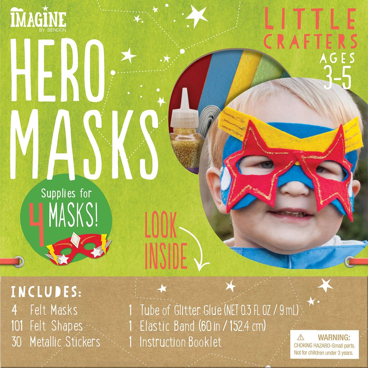 Bendon Imagine Little Crafters Hero Masks Craft Kit (41156) 1