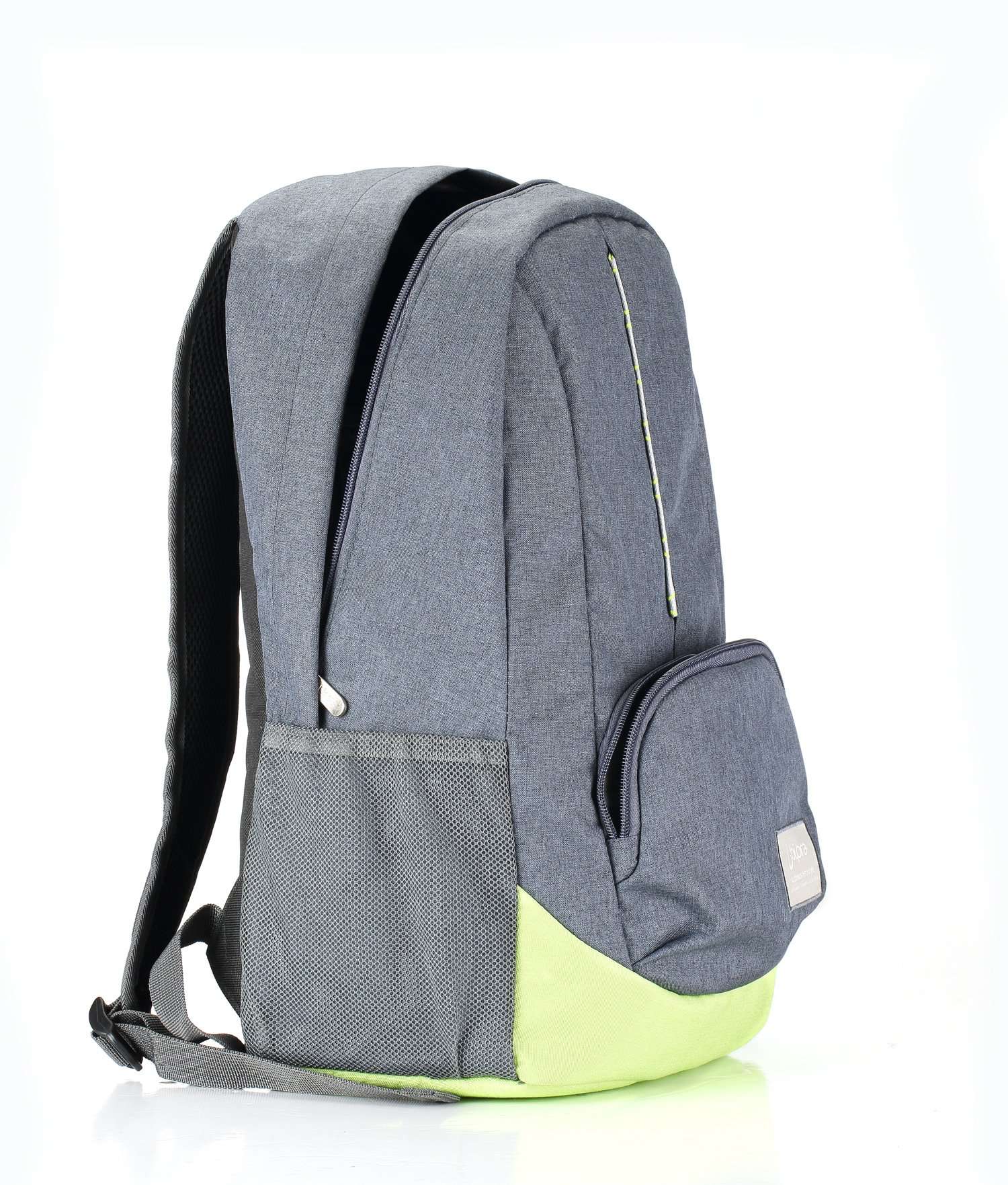 Bipra 15.6 Inch Laptop Bag Backpack Grey with Green Suitable for 15.6 Inch Laptops, Netbook Computers, with Pockets 3