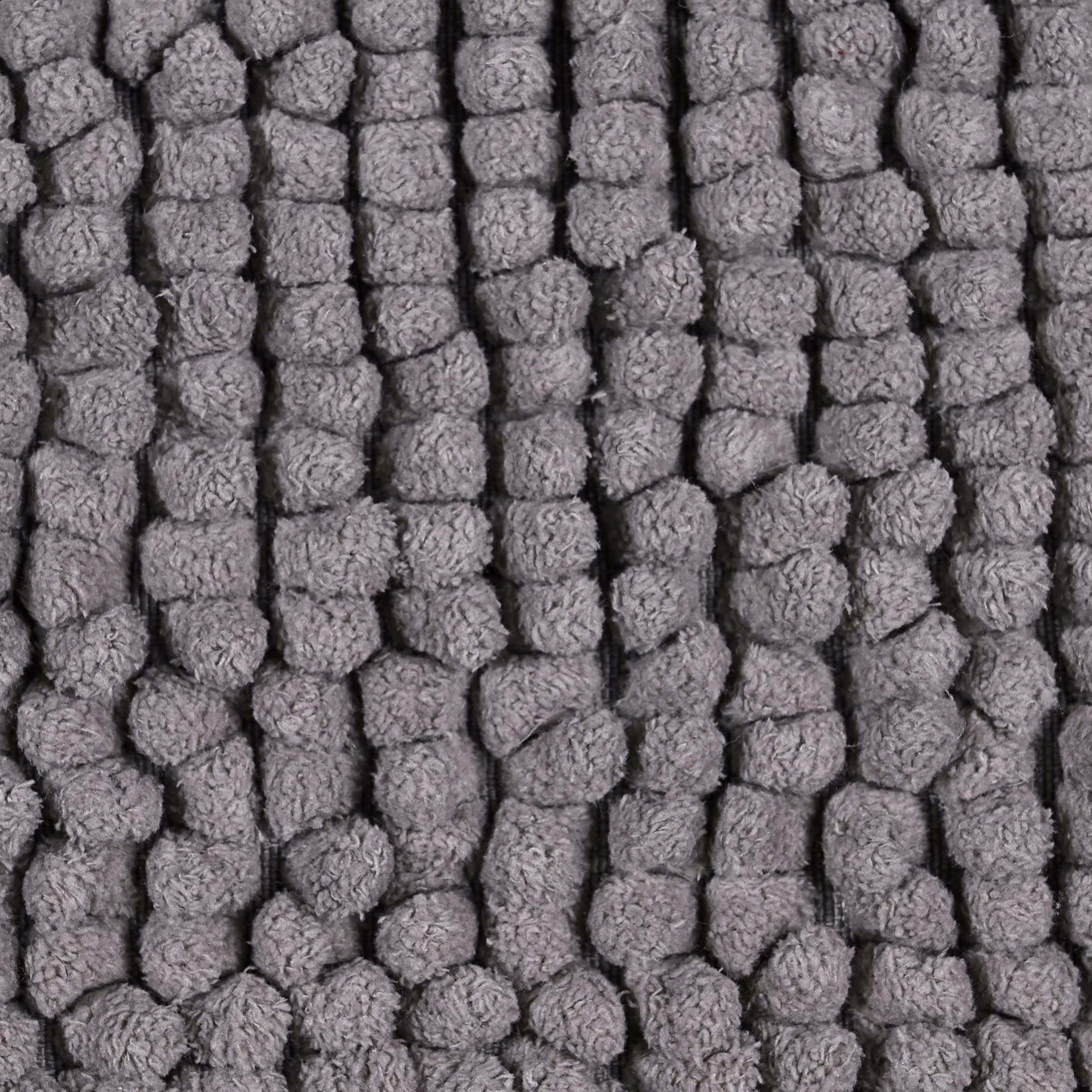 Basics Plush Chenille Bathmat 40x60 cm. by Saral Home(Grey) 4