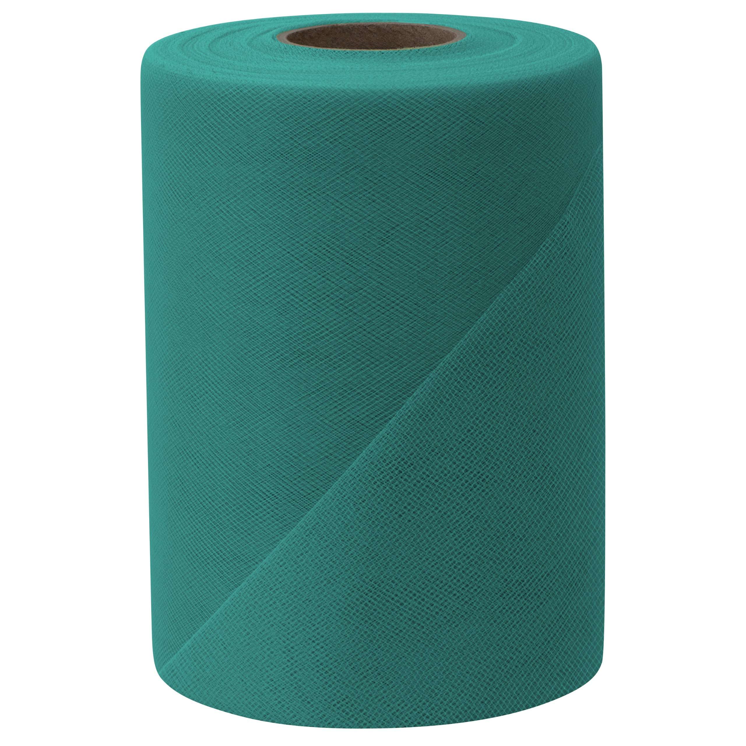 Falk Fabrics Tulle Spool, 6-Inch by 100-Yard, Teal