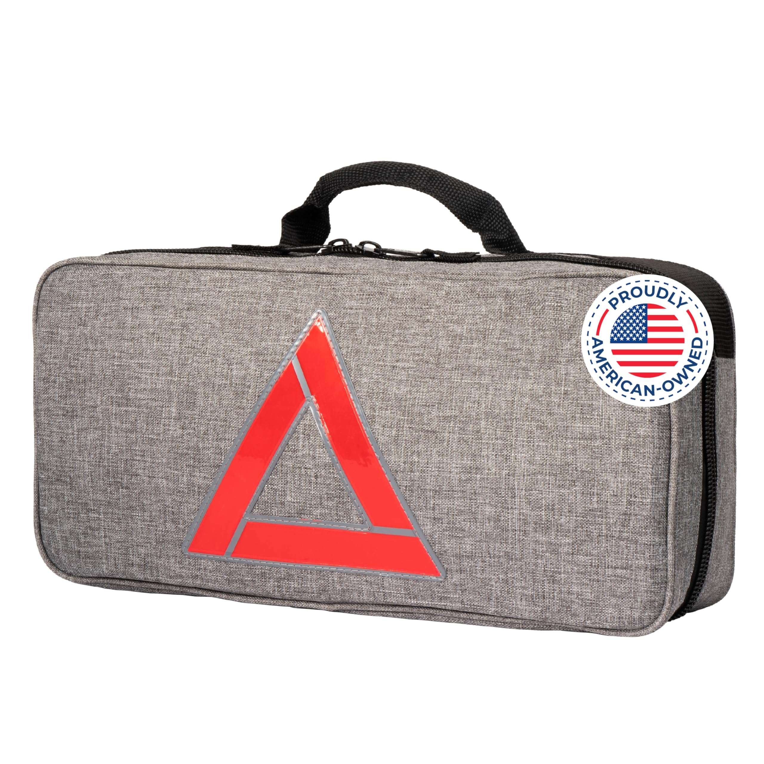 Thrive Emergency Car Kits for Vehicles - Roadside Emergency Car Kit (104 Pieces) - Car Kits for Emergency - Roadside Car Kit with Jumper Cables and Mini First Aid Kit - Triangle Bag 1