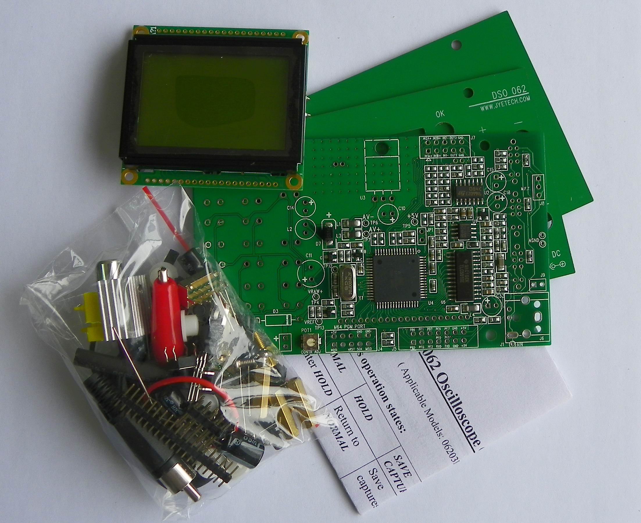 JYE Tech 06204KP 062 LCD oscilloscope DIY kit