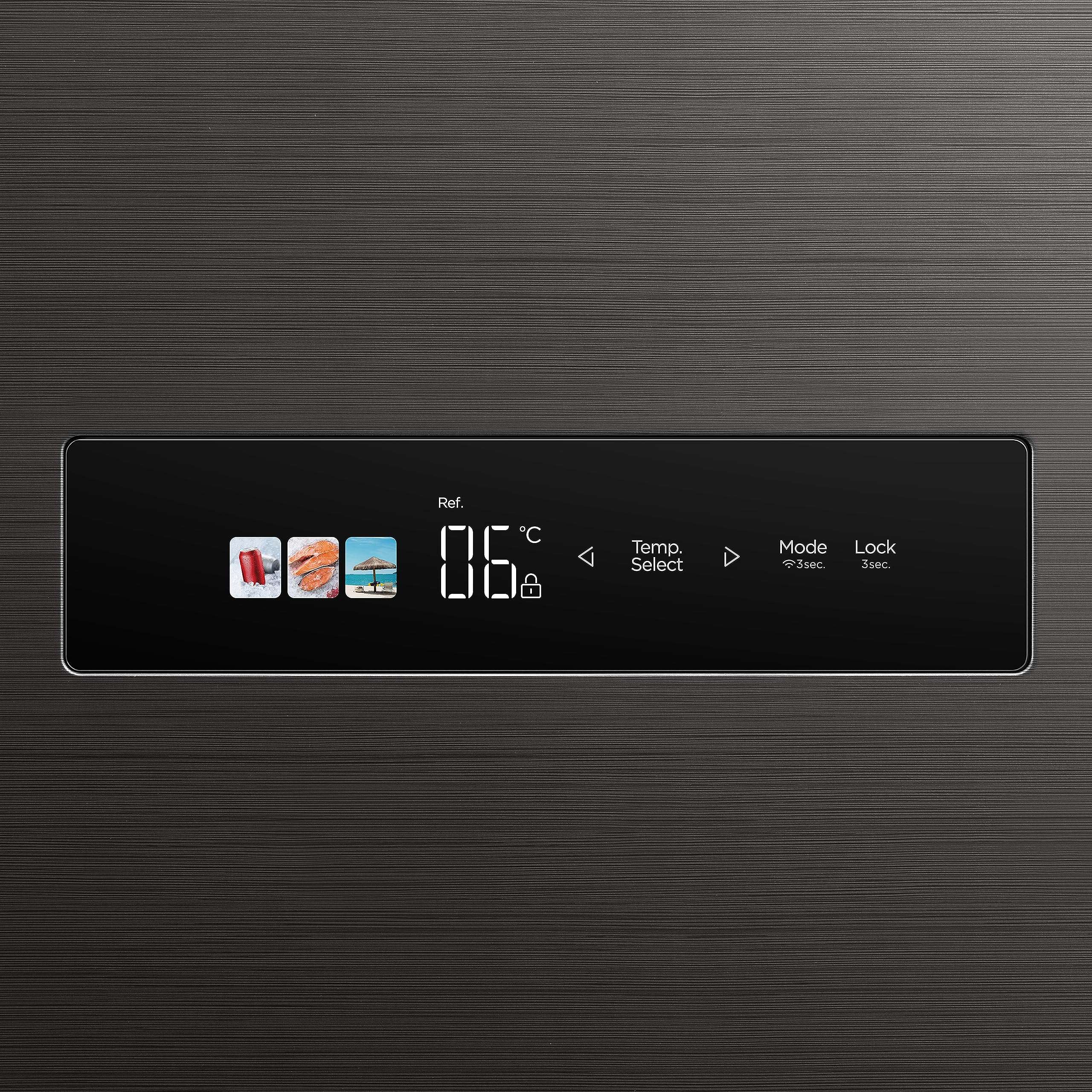 Midea 592 L Side By Side, Wi-Fi Double Door Refrigerator Voice Assistant, App Control, Inverter, (MDRS791MIF28IND Jazz Black) 3