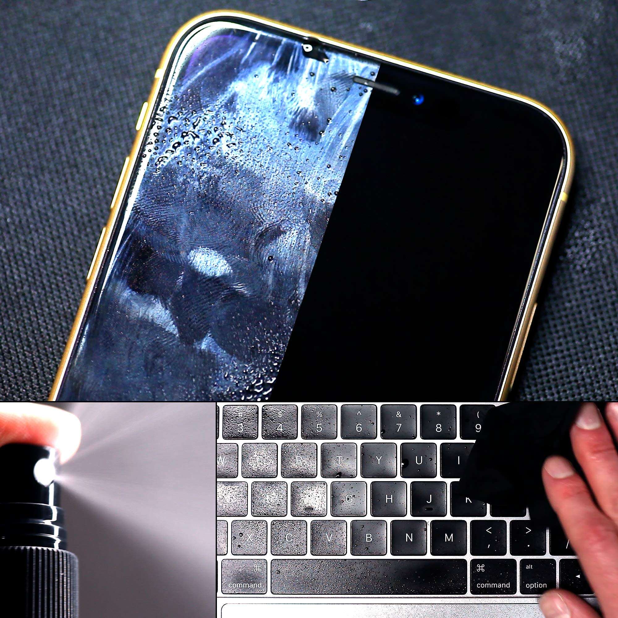 cellhelmet DISTEK Max Screen and Phone Cleaner Disinfectant with 70 Percent Isopropyl Alcohol 70% Universal for All Glass Displays, LCD - 120mL / 4oz with Microfiber Cloth - Made in USA 5