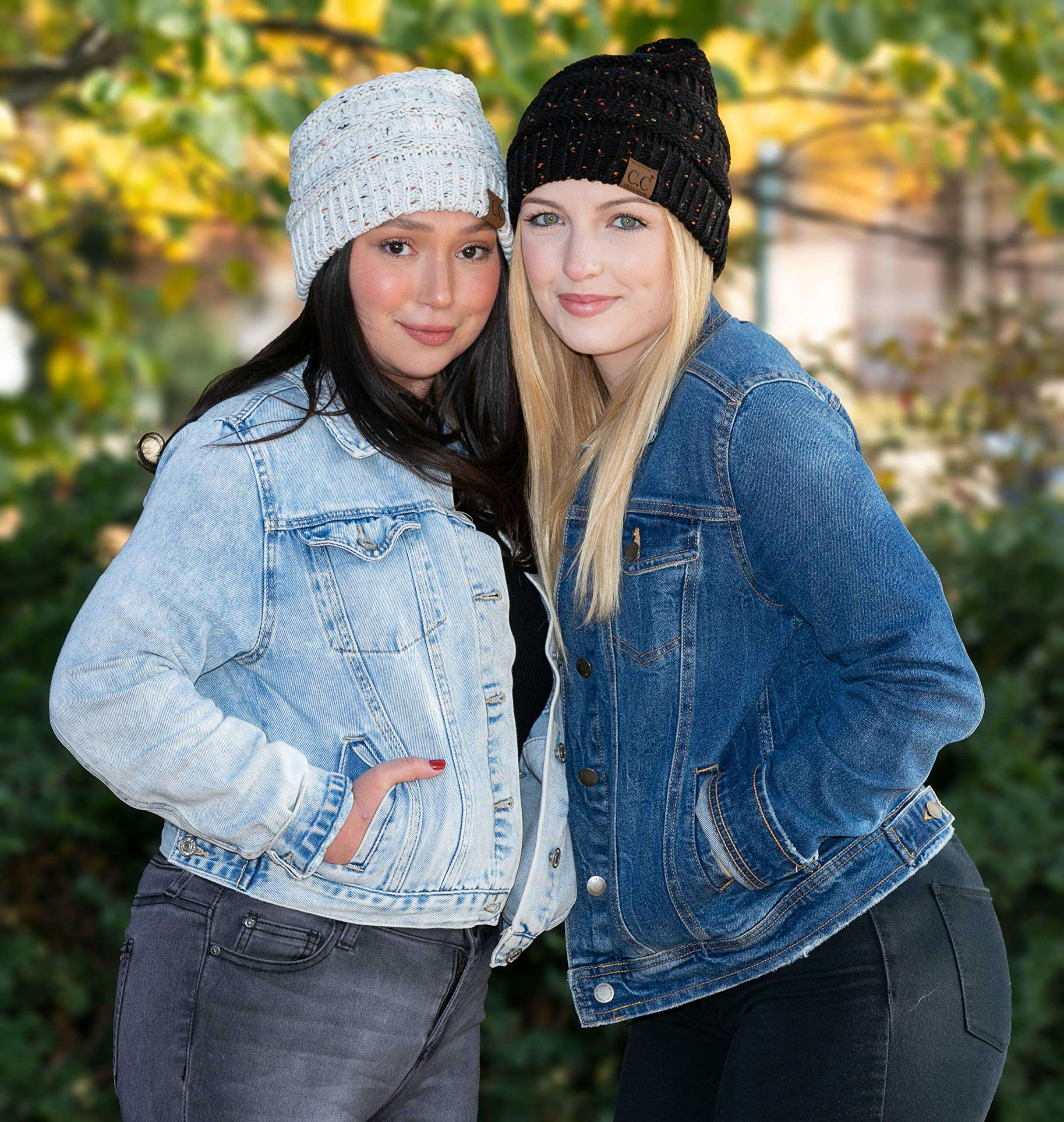 Funky Junque Confetti Knit Beanie - Black 5