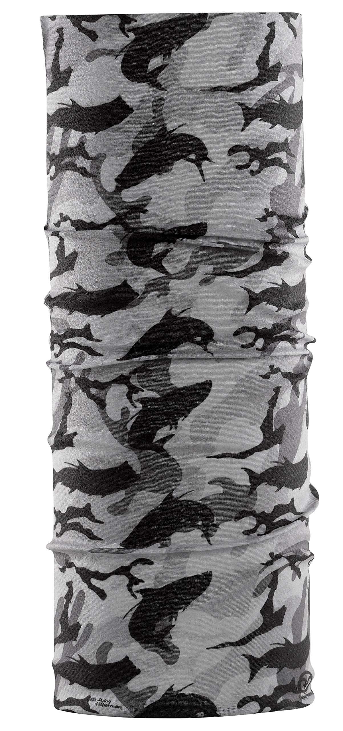 Flying Fisherman SunBandit Multifunctional Headwear Bandana, UV Protective Face Mask and Neck Gaiter, 12 Ways to Wear, Tarpon Camo 1