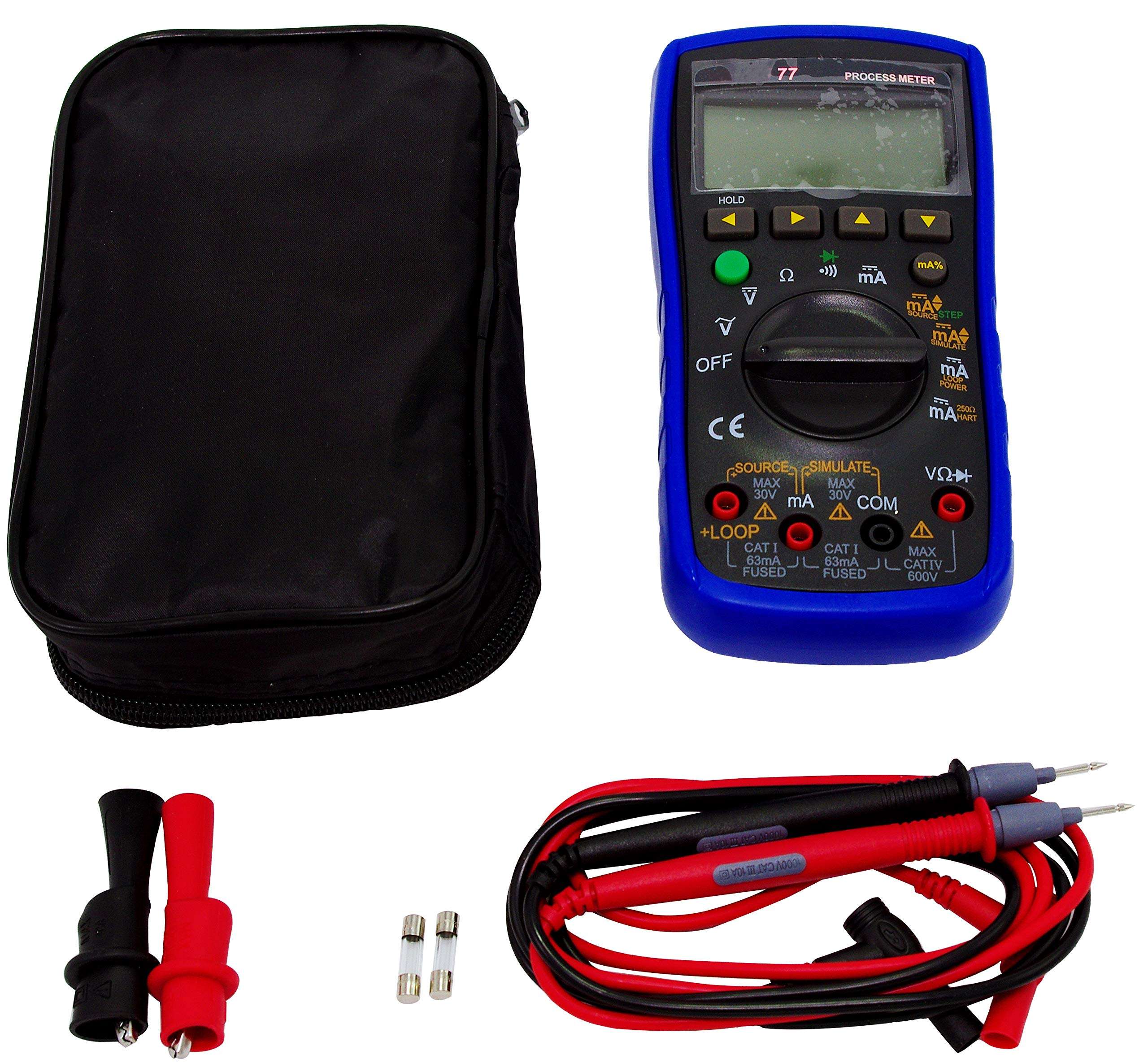 TestHelper TH77 Process Multimeter Calibrator Meter Multifunctional DMM,250Ω HART Loop Resistance,24V Loop Power Supply and Measuring the Current 1