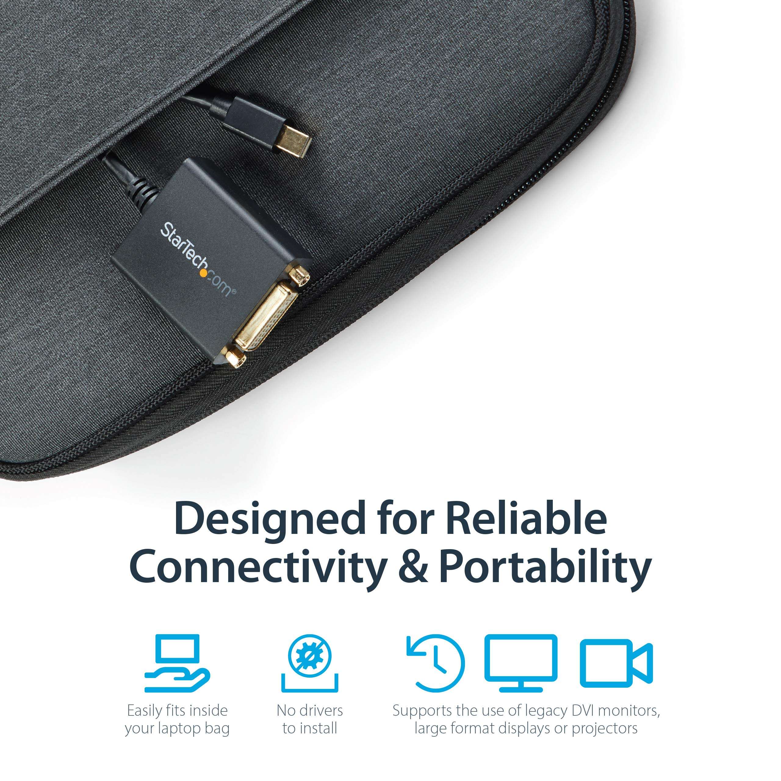 Mini Displayport To Dvi Adapter Converter M/F Mdp To Dvi 1920x1200 3