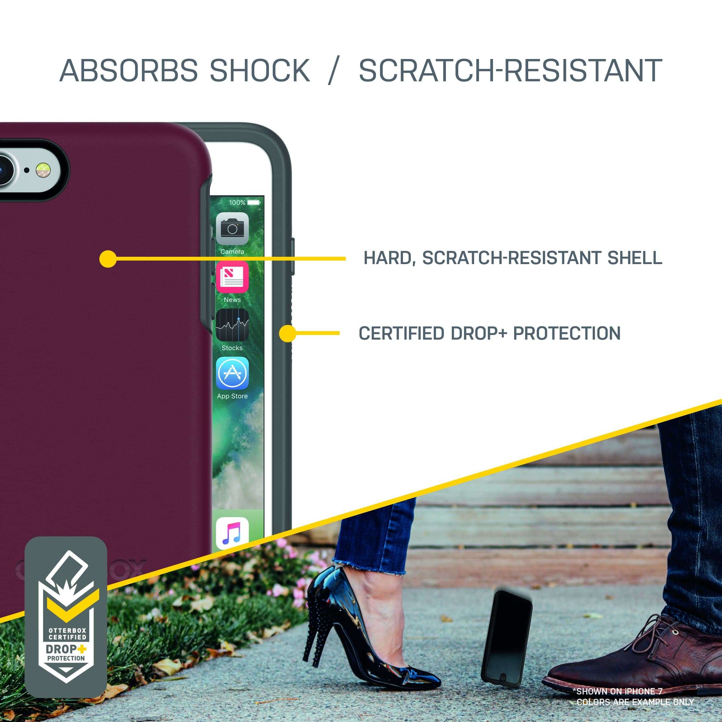 OtterBox iPhone SE 3rd/2nd Gen, iPhone 8/7 (Not Compatible with Plus Sized Models) Symmetry Series Case - MIX BERRY JAM, Ultra-Sleek, Wireless Charging Compatible, Raised Edges Protect Camera & Screen 6