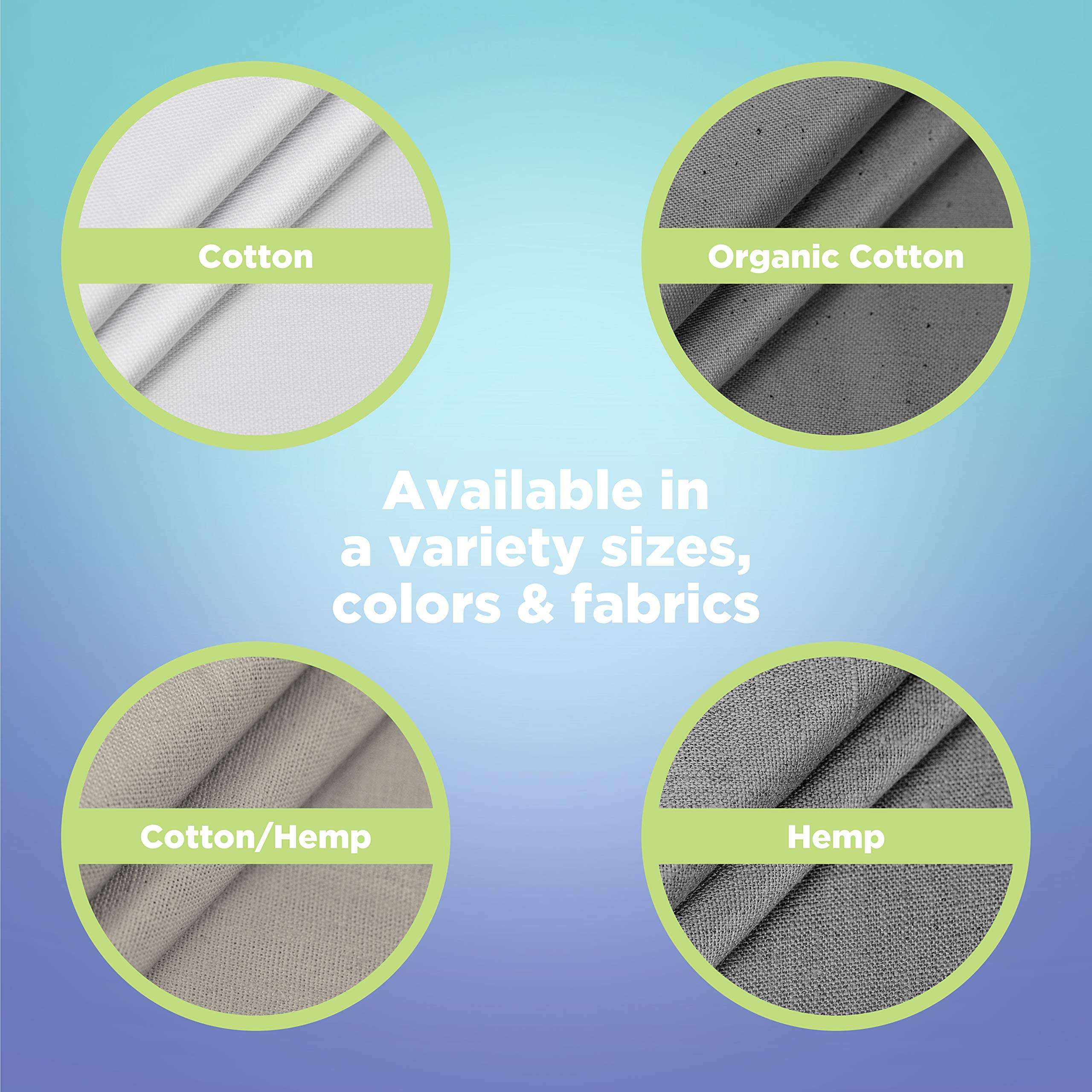 Bean Products Hemp Stall Shower Curtain (Natural), [54" x 74"] | All Natural Materials - Made in USA | Works with Tub, Bath and Stall Showers 5