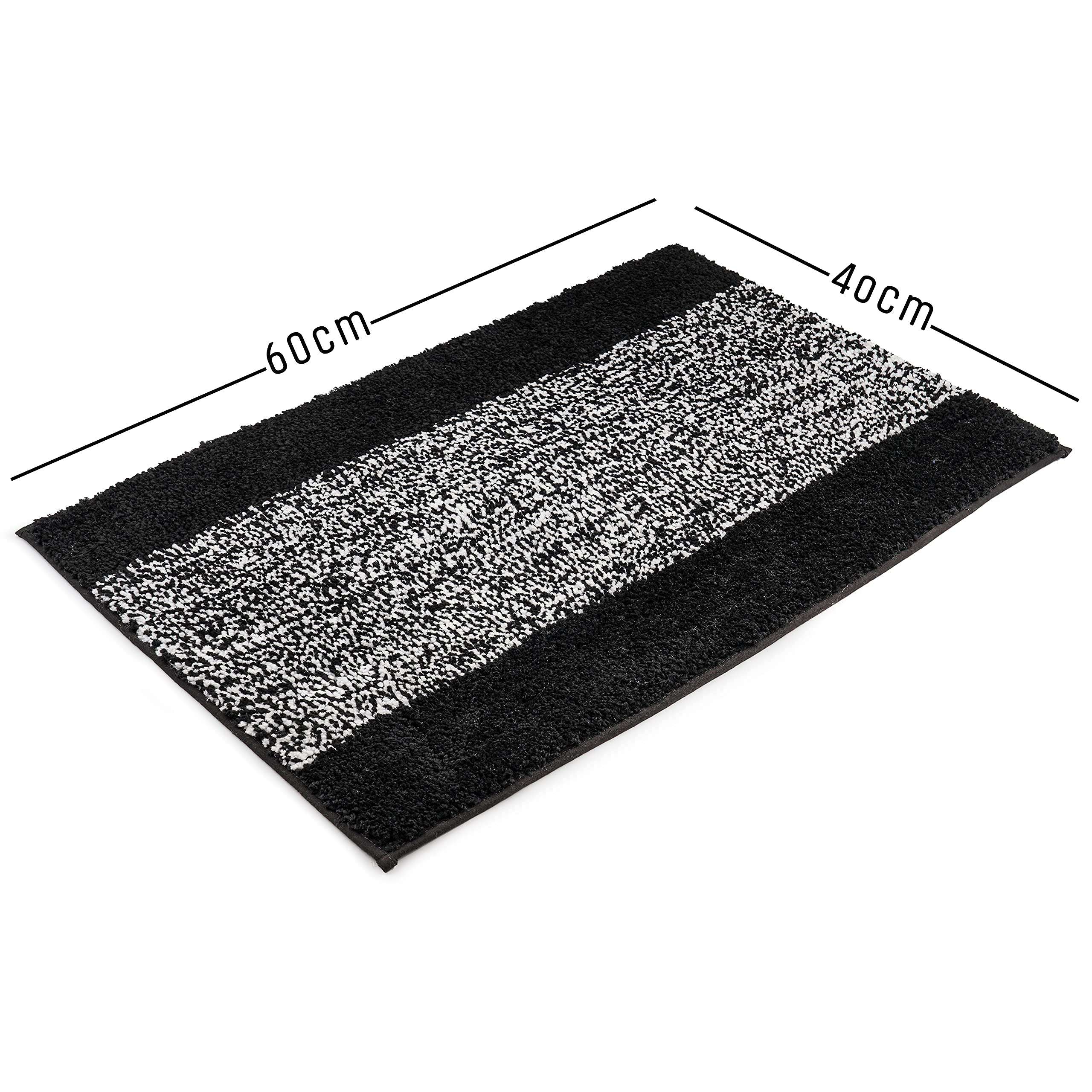 Lykke Decor Anti-Slip Bath Mat Microfiber Soft, Size 50 x 75 cm - Bathroom Rugs - Suitable for Kitchen, Bedroom and Bathroom, Dry Fast Water Absorbent & Machine-Washable - Set of 1 5