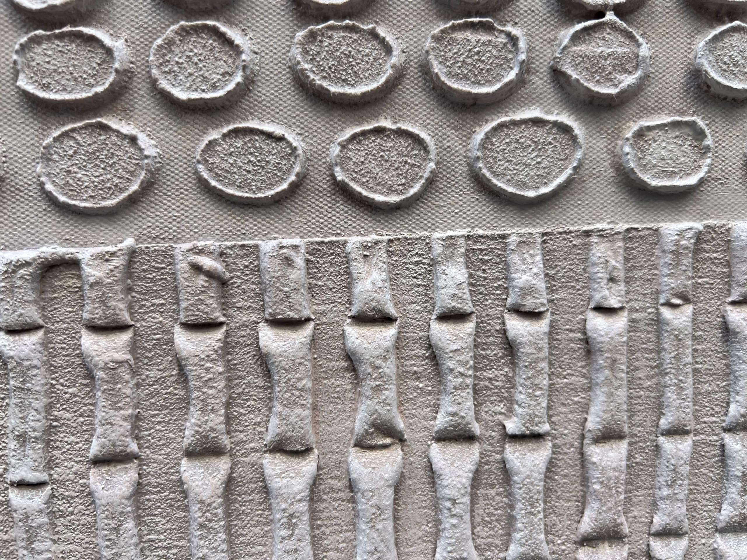 NANKAI Art 30x60 inches White Texture Abstract Art Oil Painting Contemporary Minimalism Art Large Living Room Corridor Office Wall Decoration Art 3