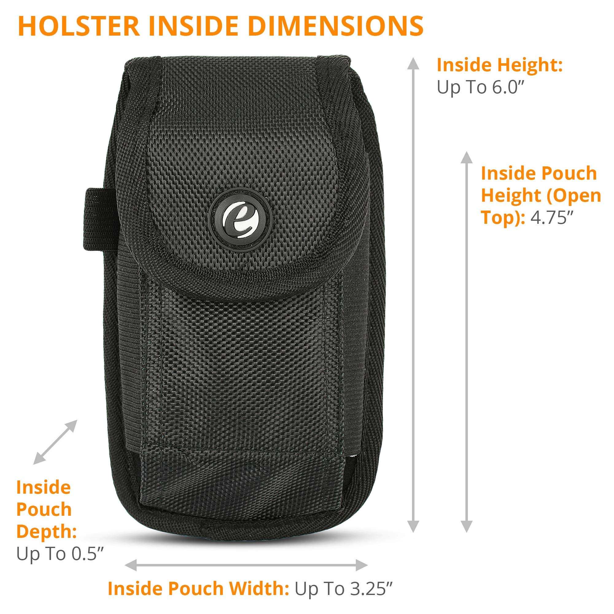 e-Holster Mobile Computer Holster Rugged Scanner Carrying Case for Zebra TC52, TC57, TC20, TC21, TC26 2