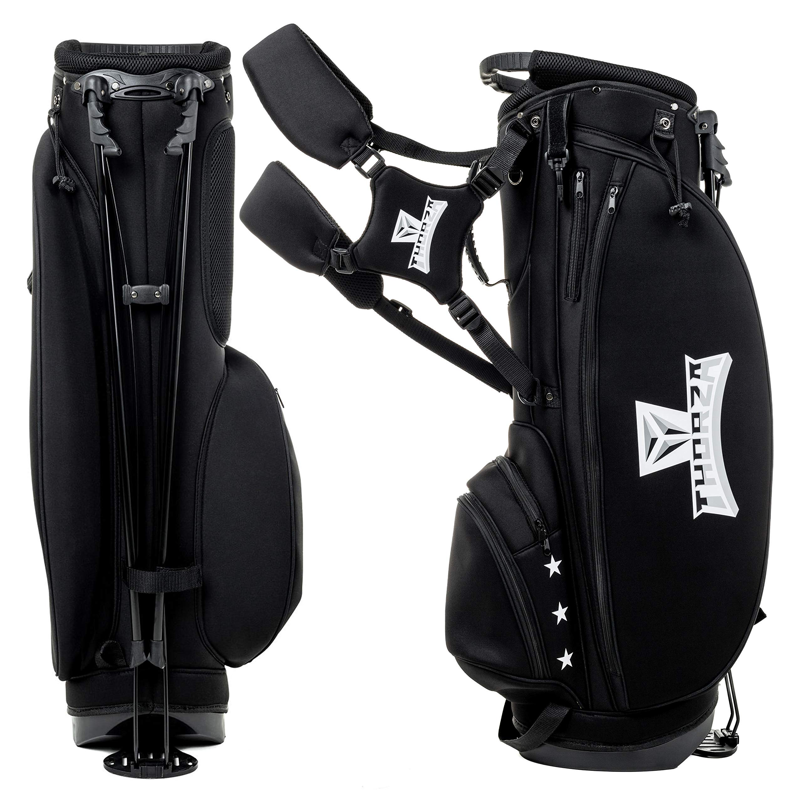 Thorza Golf Stand Bag for Men and Women – Lightweight Golf Carry Bag Stores a Complete Golf Club Set with Multiple Storage Pockets for Accessories
