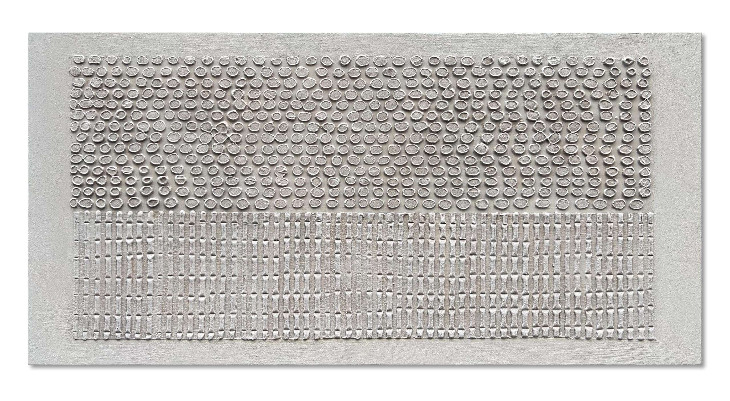 NANKAI Art 30x60 inches White Texture Abstract Art Oil Painting Contemporary Minimalism Art Large Living Room Corridor Office Wall Decoration Art 1