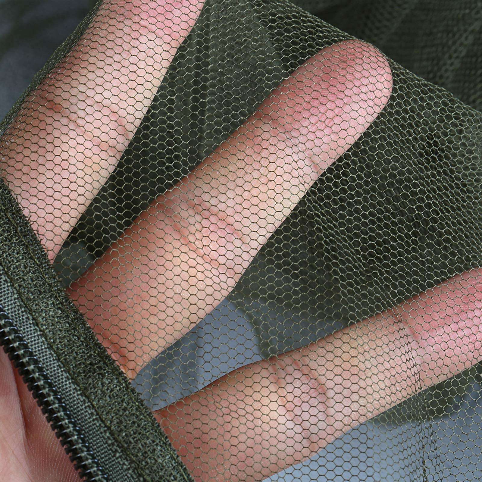 GWHOLE Camping Mosquito Net Canopy, Bug Net for Camping Bed, Tent Pegs Attached,Compact and Ultra-Light 3