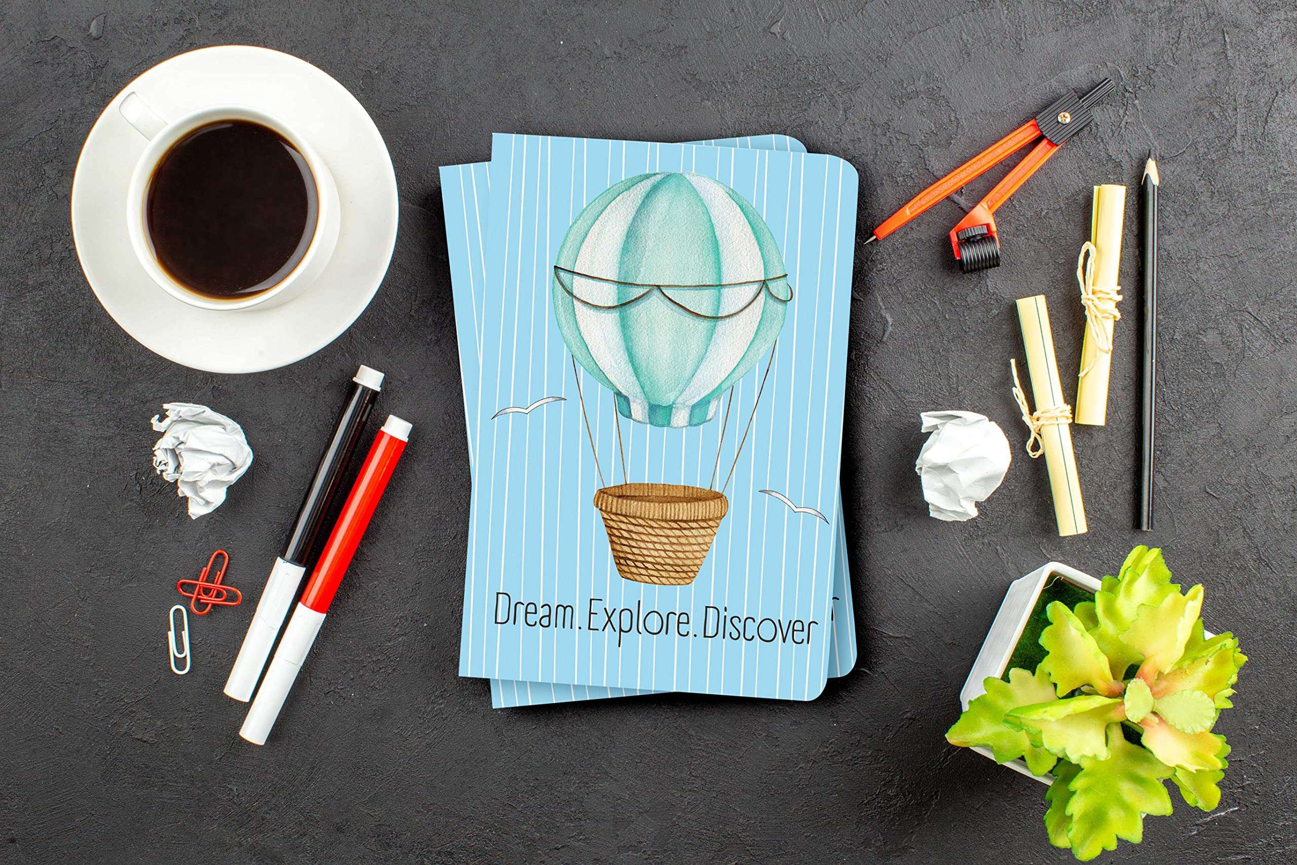 BOUND N FOUND 100 GSM A5 Dot Grid Journal: 160 Pages (Dream Explore Discover) 5