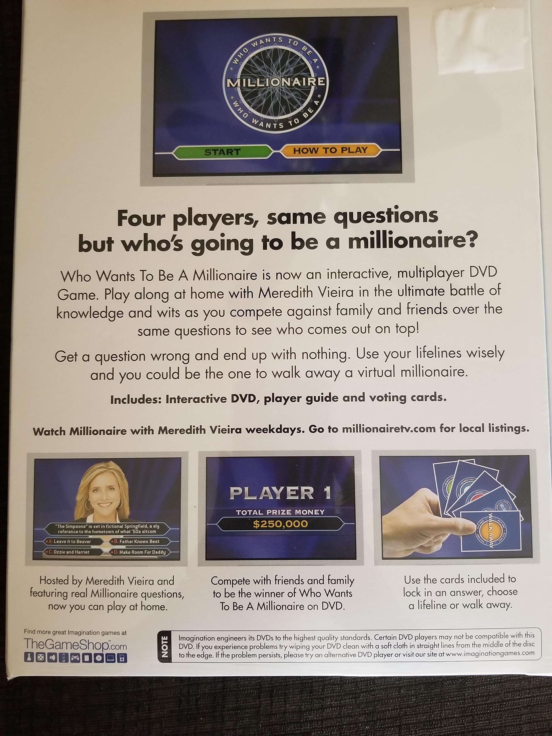 Imagination DVD Game 3 Pack - Includes: Family Feud - Deal or No Deal - Who Wants to Be a 6