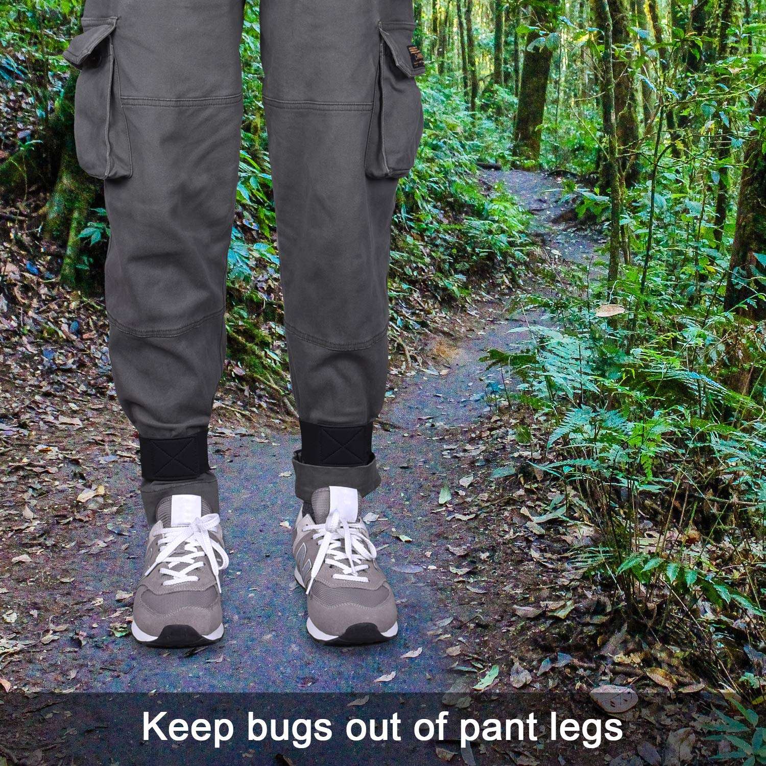 Wisdompro 2 Pcs Neoprene Ankle Blousing Garter Trousers Boot Blousers Strap for Wader Fishing Hunting Biking Military Uniform 5