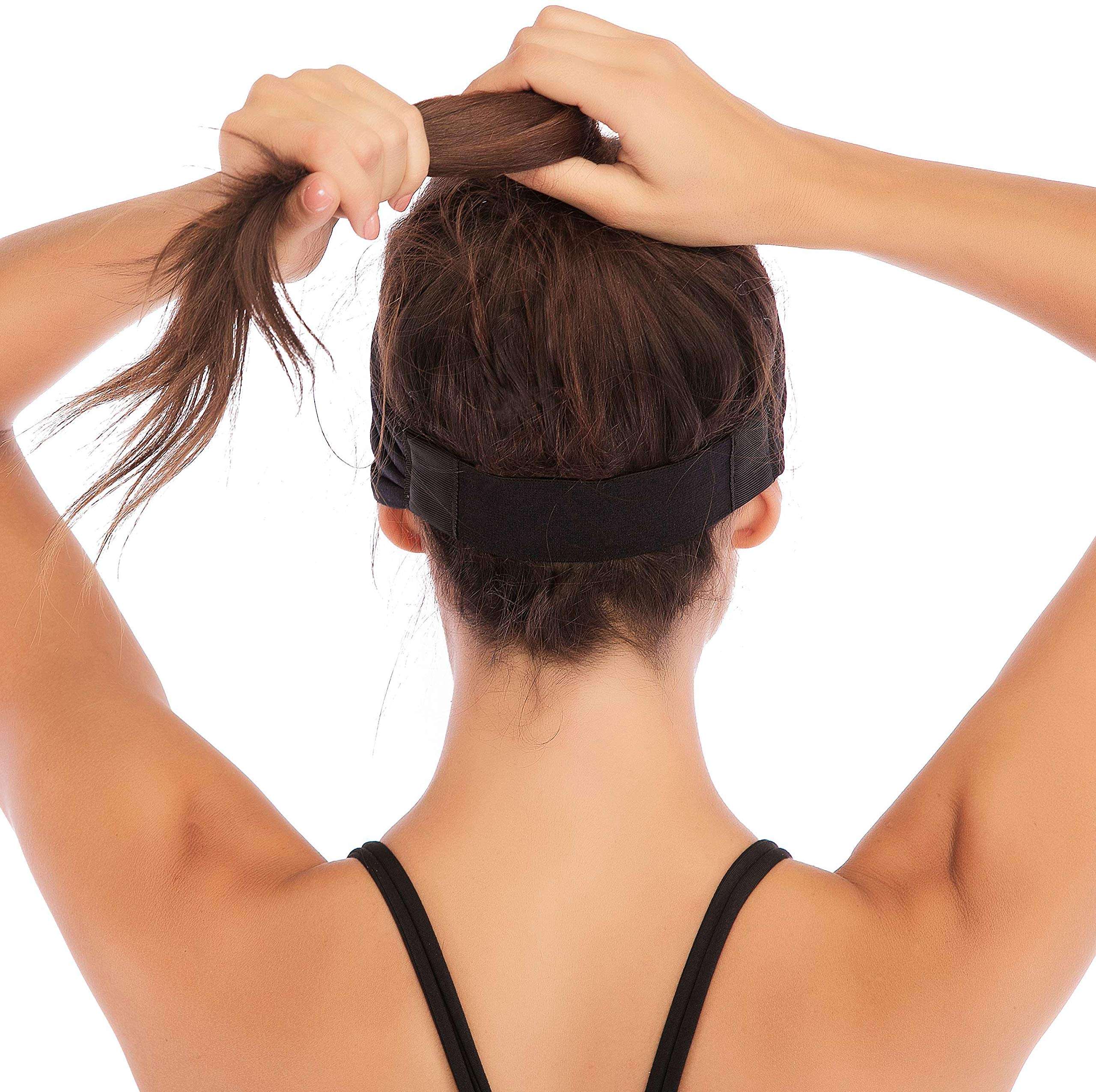 Heathyoga Non-Slip Headbands for Women-Silicone Grippy Headbands & Sweat Bands Headbands for Workout, Running, Gym, Yoga, Bike Helmet Friendly,Performance Stretch& Moisture Wicking 5