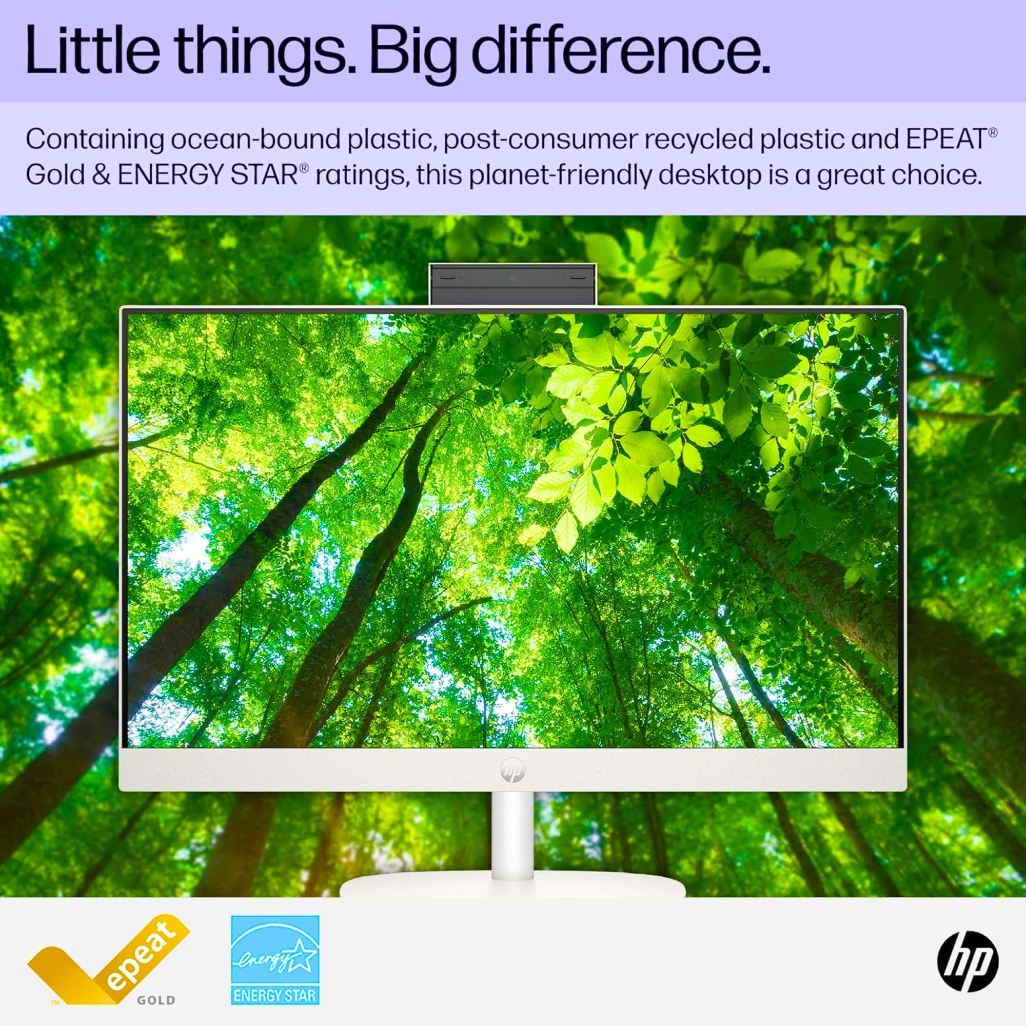 HP 24 Inch All-in-One Desktop, 23.8” FHD Display, AMD Athlon Silver Processor (Beats i5-6360U), 8GB DDR5 RAM, 256GB SSD, Webcam, HDMI, Wi-Fi 6.0, Bluetooth, Windows 11 Home, White 5