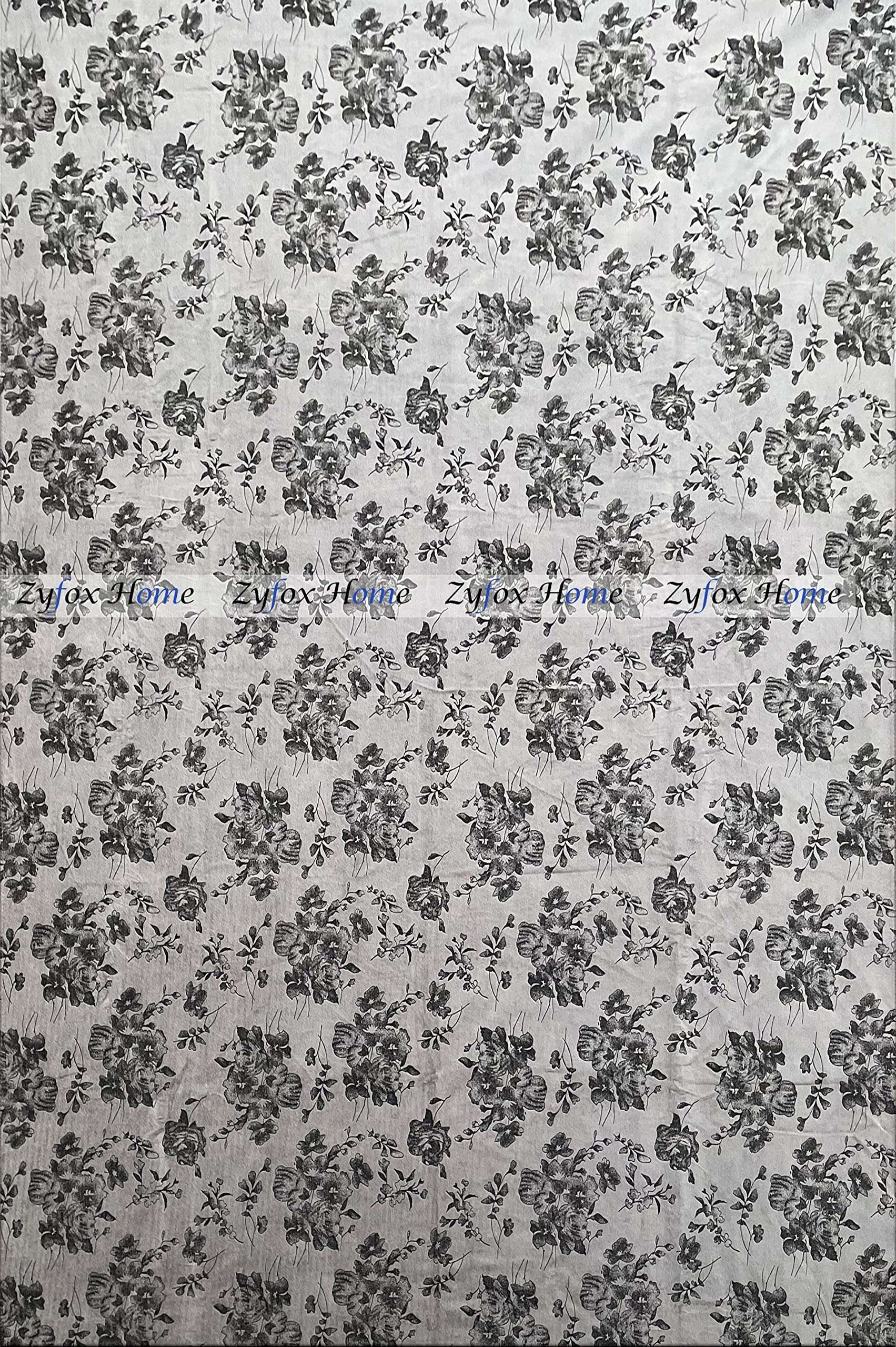 ZYFOX HOME Suede Velvet Texture Eyelet Simple Long Door Curtain- Pack of 1 (Pack of 1-9 feet, Grey) 4