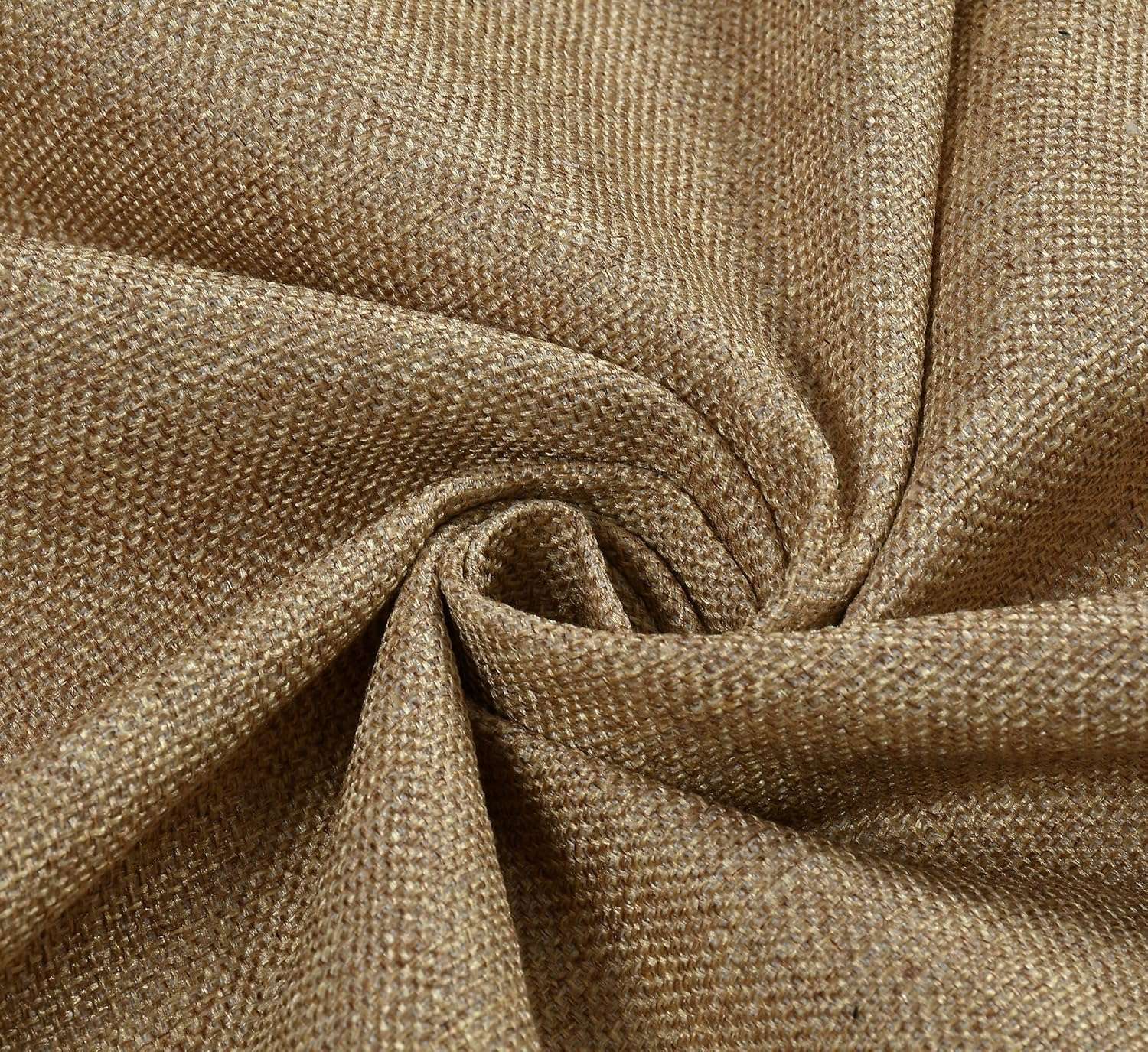 DELINGER Natural Color Jute Fabric Perfect for Making Jute Bags, Art & Craft, Home Decor, Decorative Fabric, Return Gifts,School Projects and DIY Projects Width 51" Inch Size (1 Meter) 6