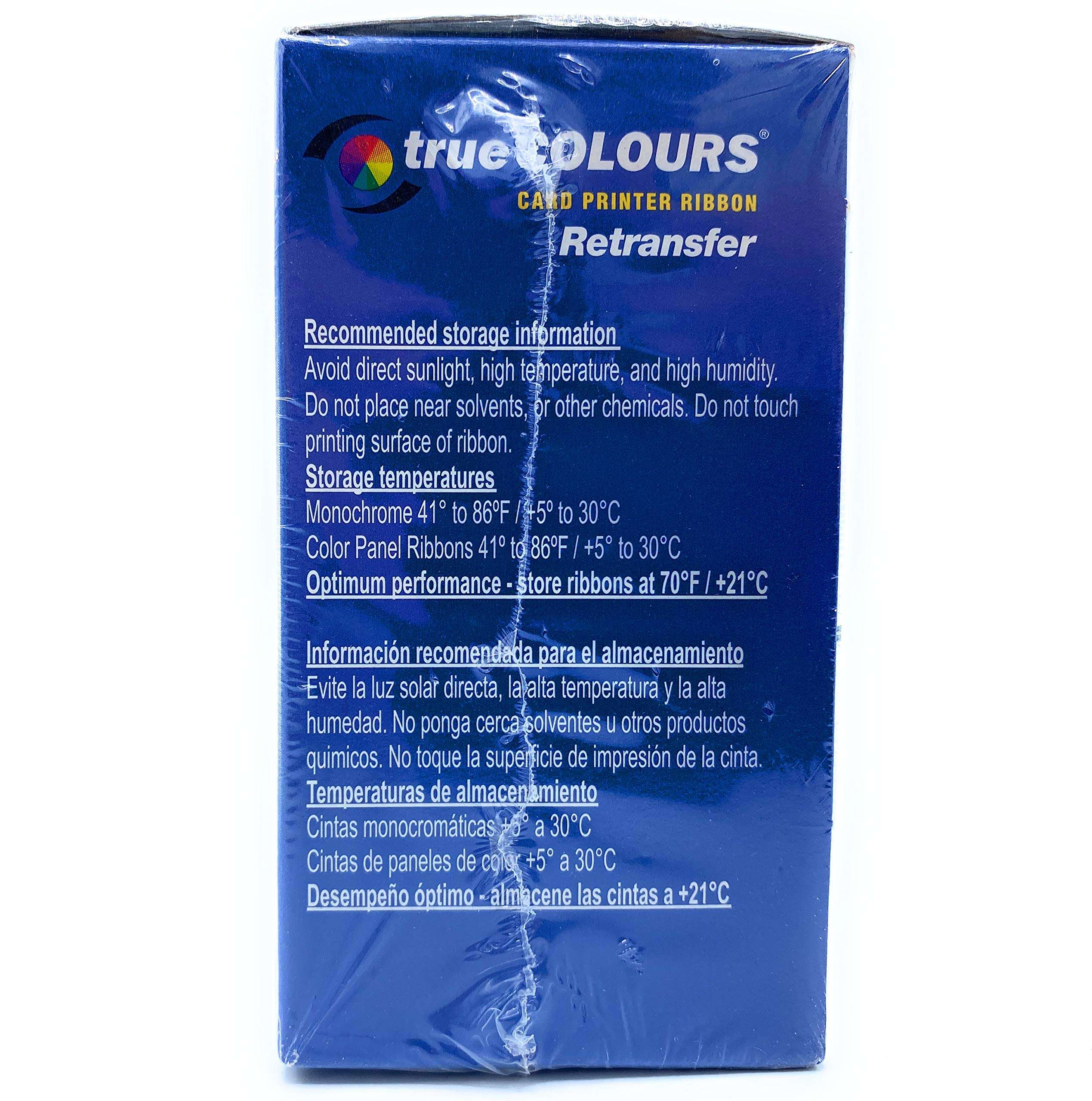 Zebra Technologies 800012-480 YMCK True Colors I Series Color 5 Panel Ribbon, ZXP Series 8 Compatible, 500 Labels per Roll 2