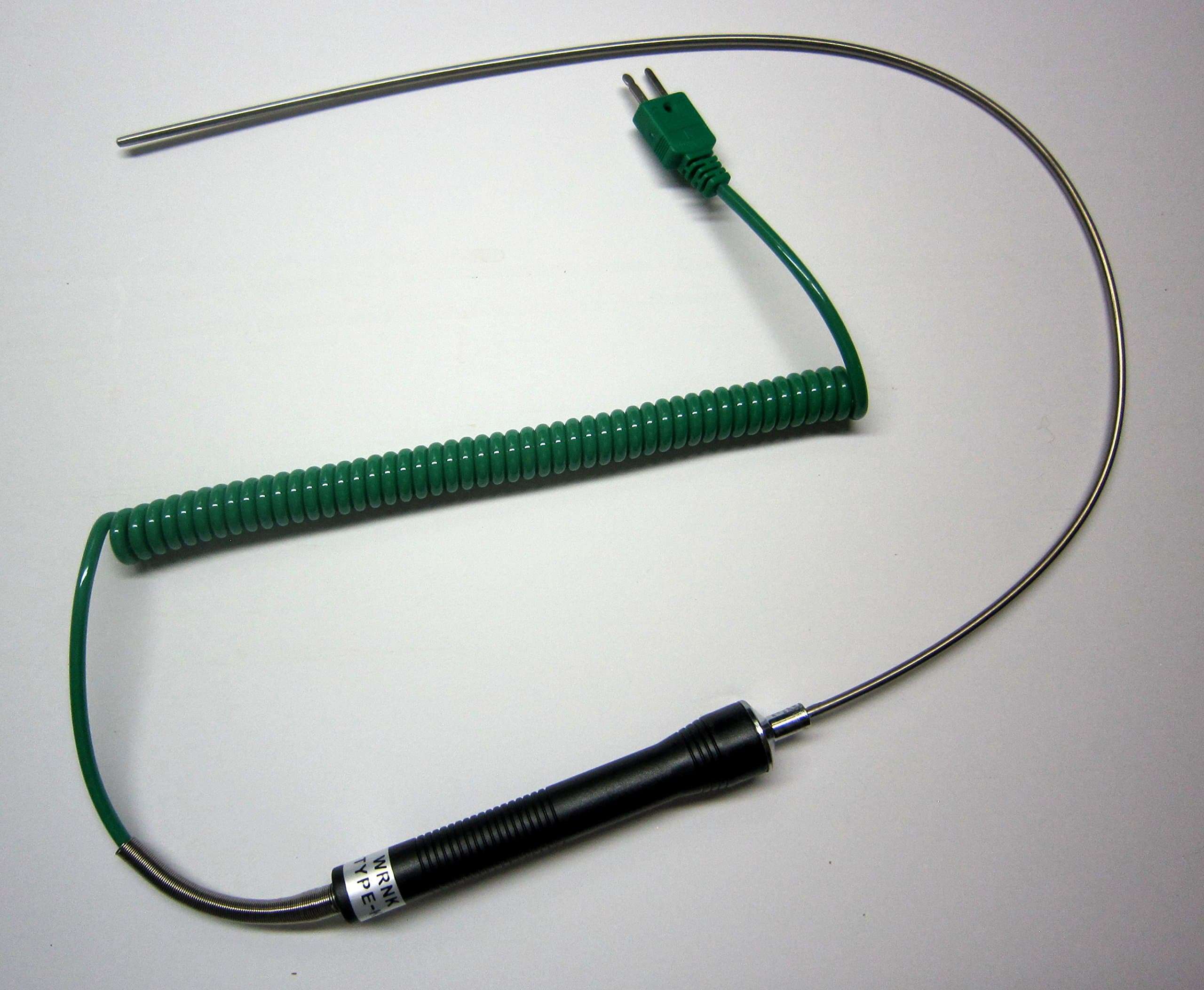 19" Extra Long Stainless Steel K-Type Thermocouple TC-05 Insertion Probe Sensor 1