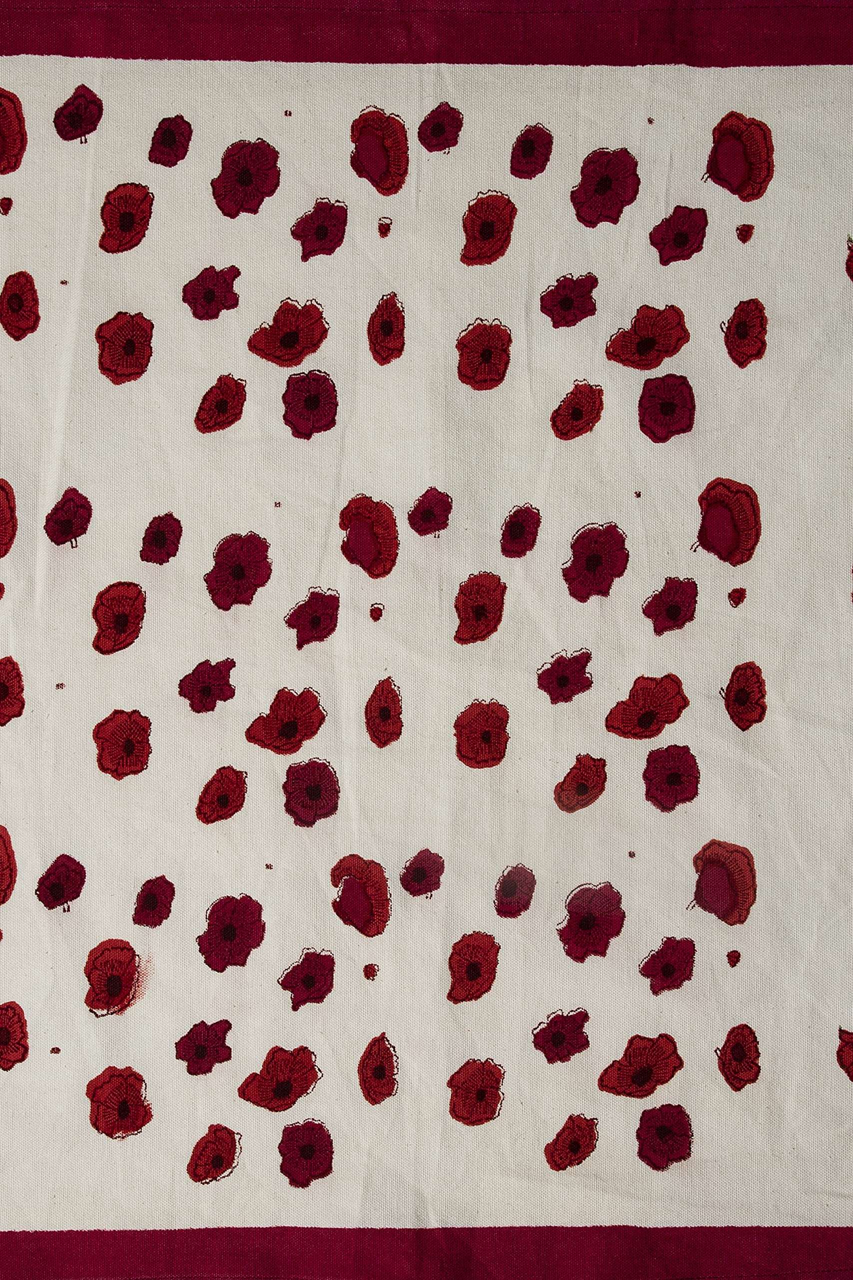 CONTRAST LIVING Ranjanai Hand Block Printed Kitchen Towel/Dish Towel/Hand Towel Multi Color Set of 3 Pcs 2