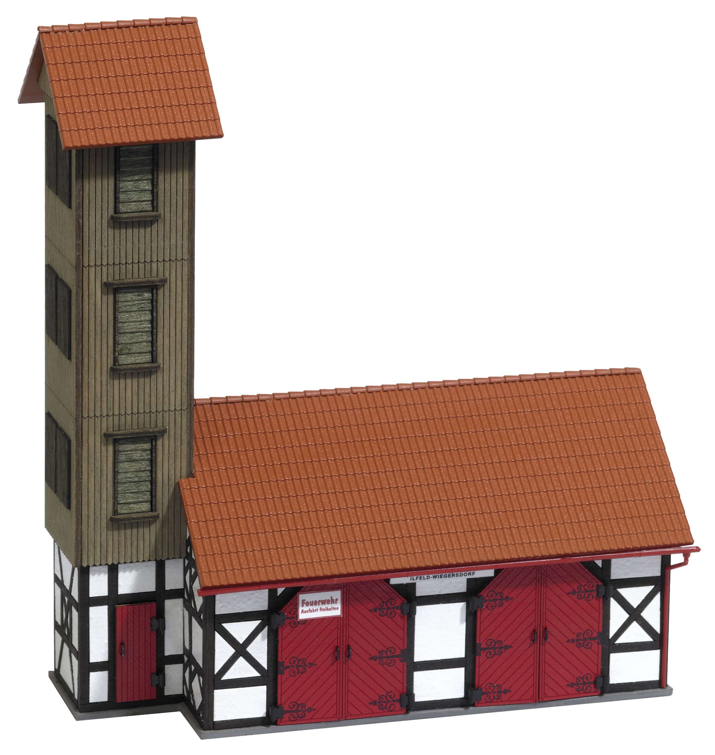 Busch 1452 Fire Dept Equipment House HO Structure Scale Model Structure 1